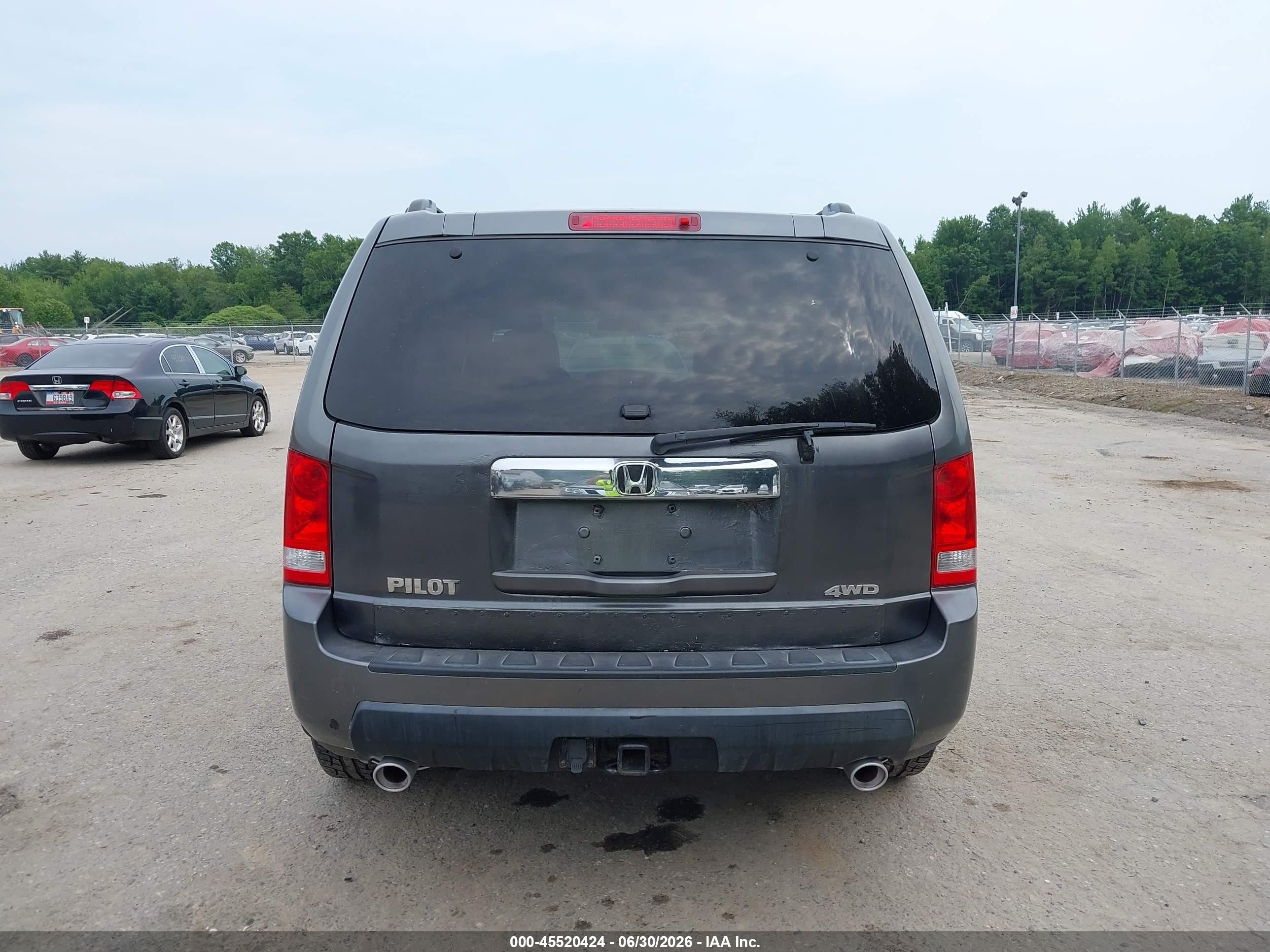2011 Honda Pilot Ex Gray vin: 5FNYF4H49BB045975