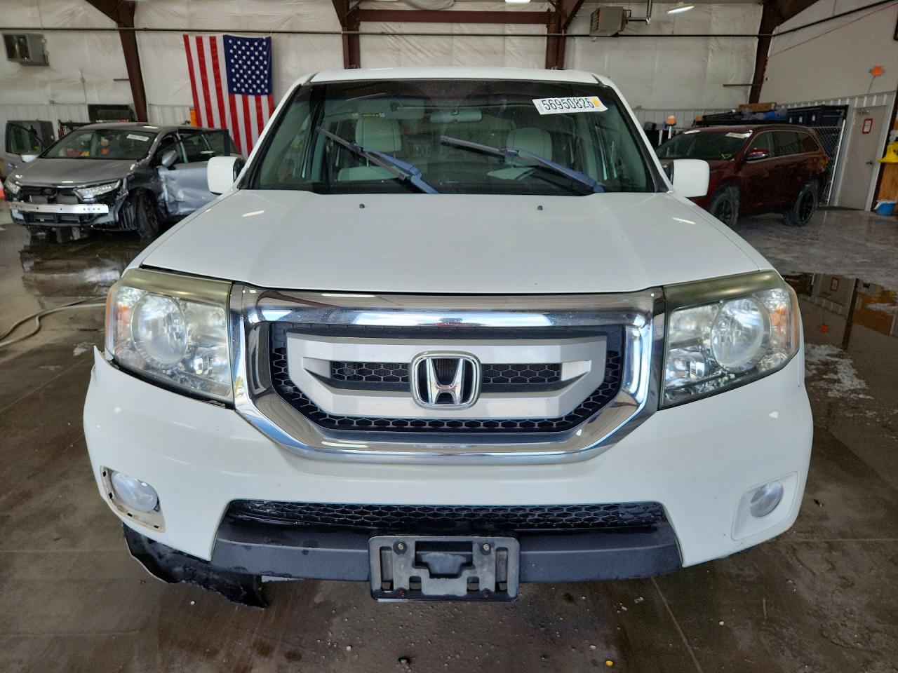 2011 Honda Pilot Ex White vin: 5FNYF4H49BB082802