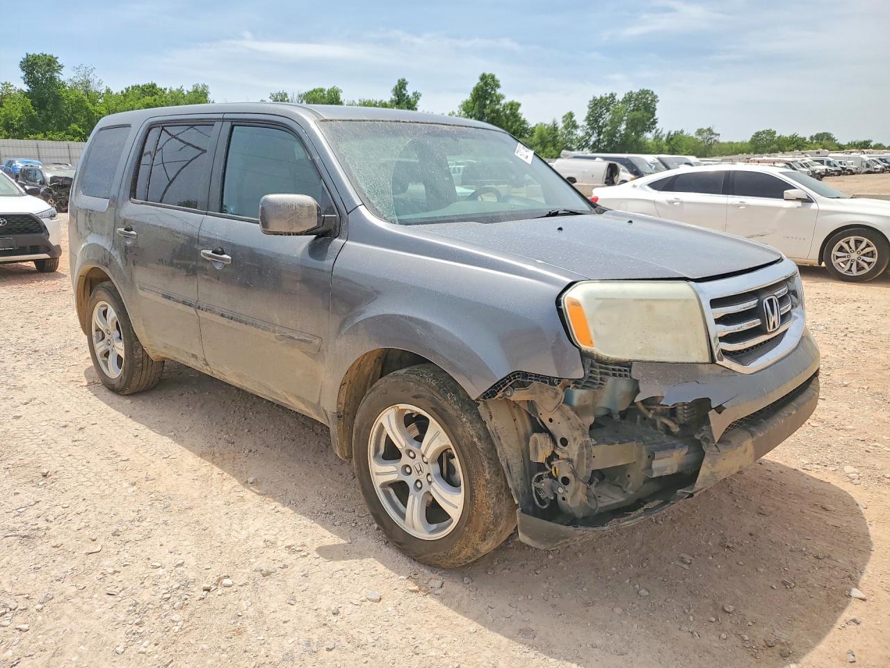 2012 Honda Pilot Ex Серый vin: 5FNYF4H49CB004392