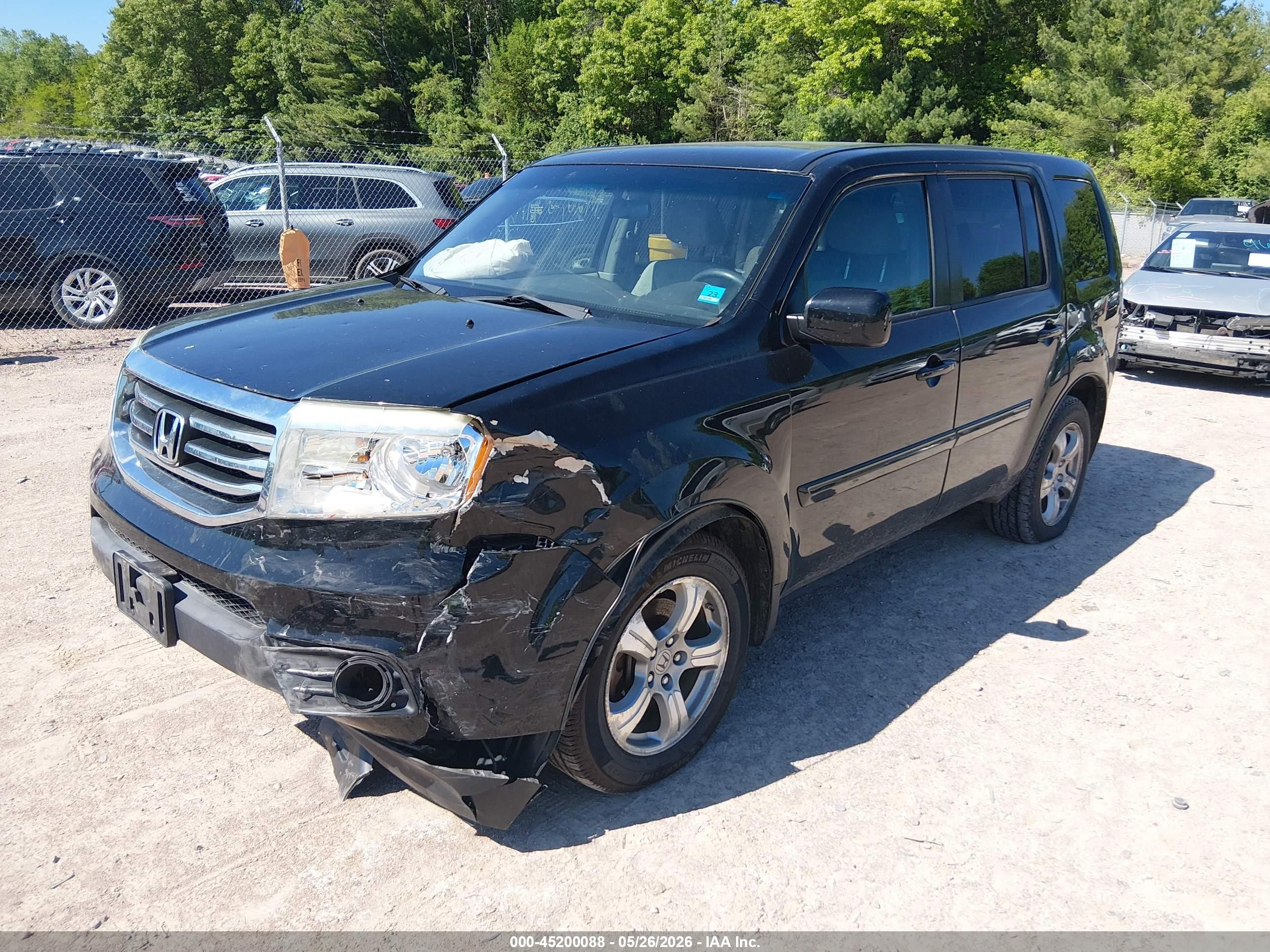2012 Honda Pilot Ex Черный vin: 5FNYF4H49CB034699
