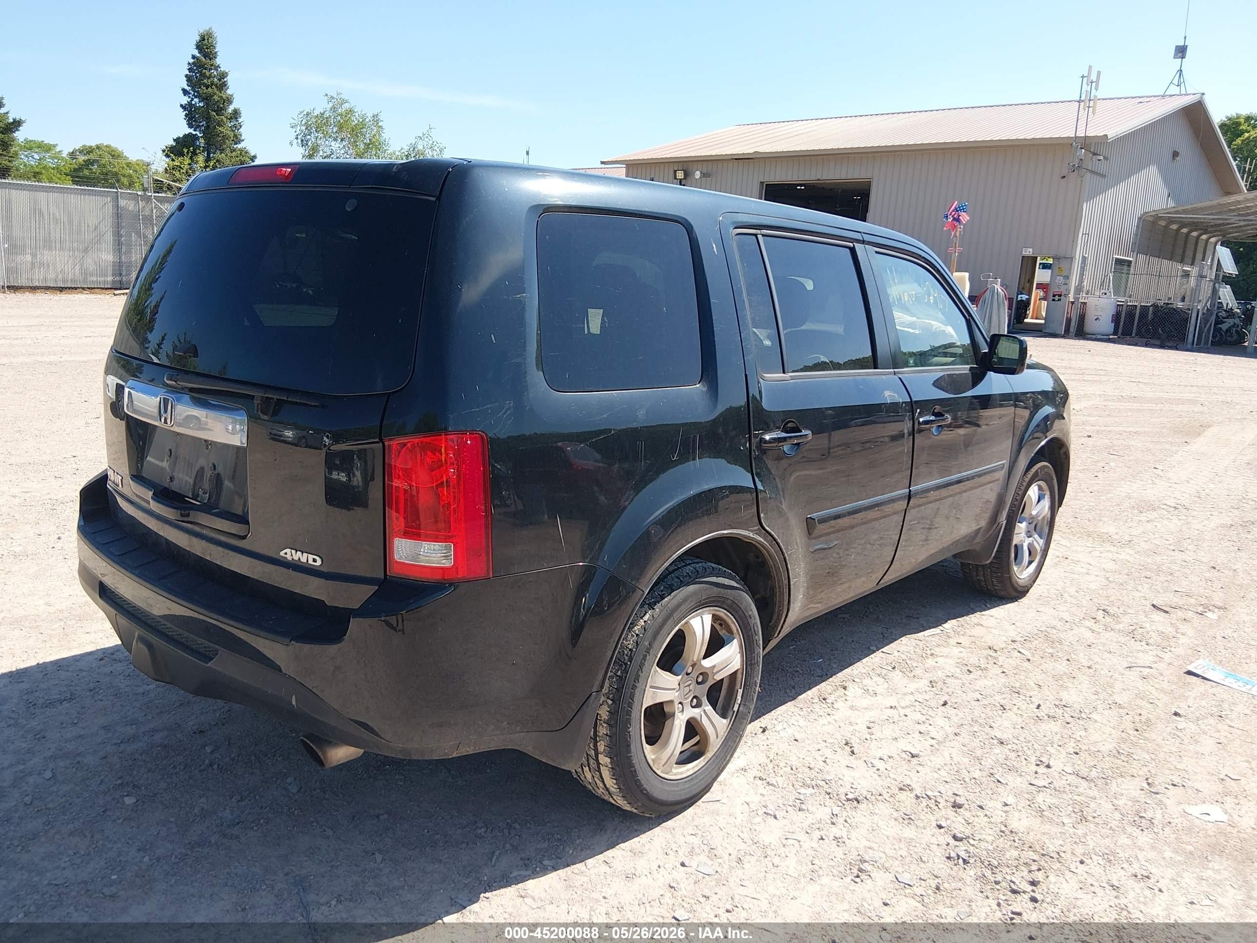 2012 Honda Pilot Ex Черный vin: 5FNYF4H49CB034699