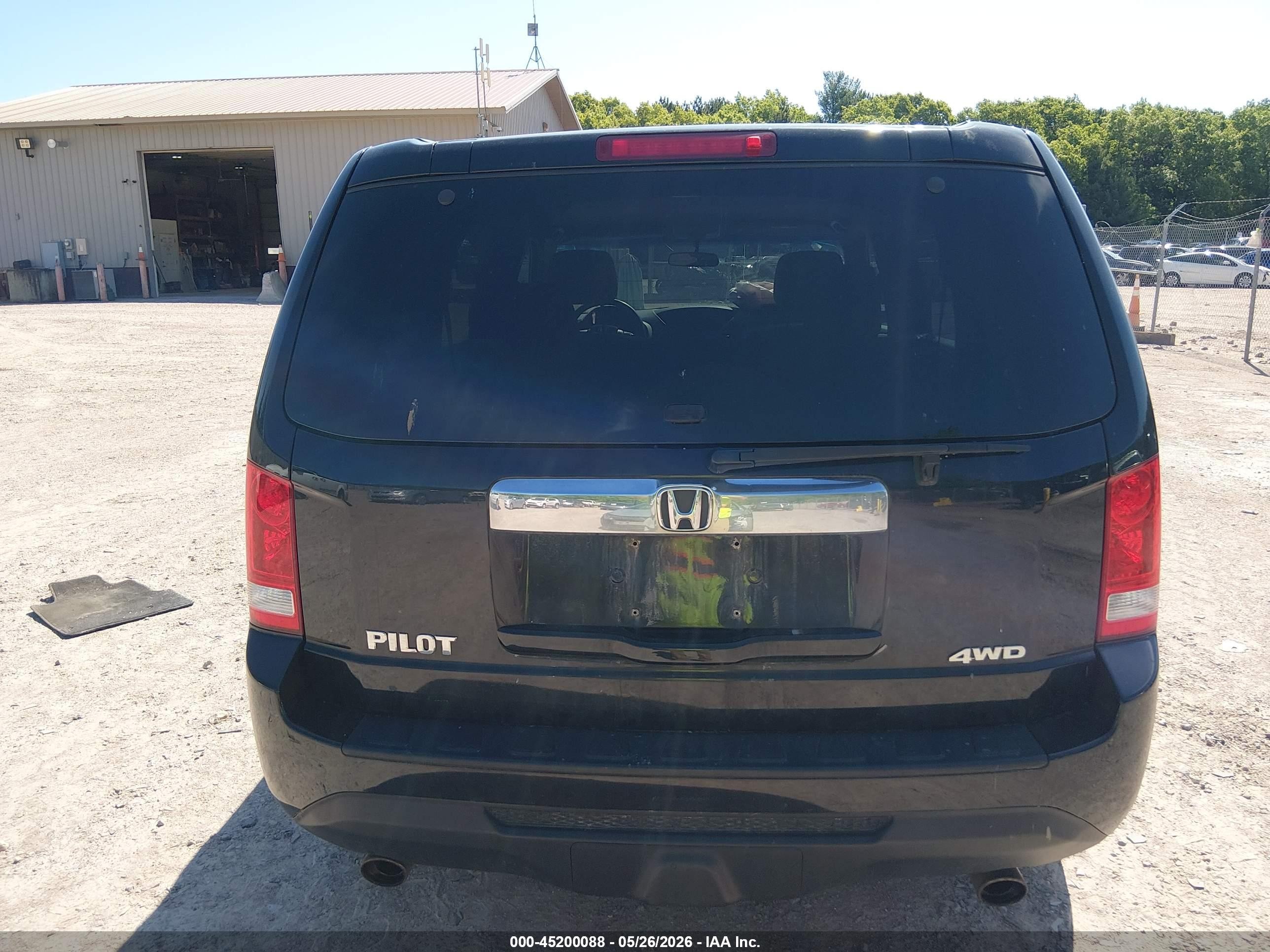 2012 Honda Pilot Ex Черный vin: 5FNYF4H49CB034699