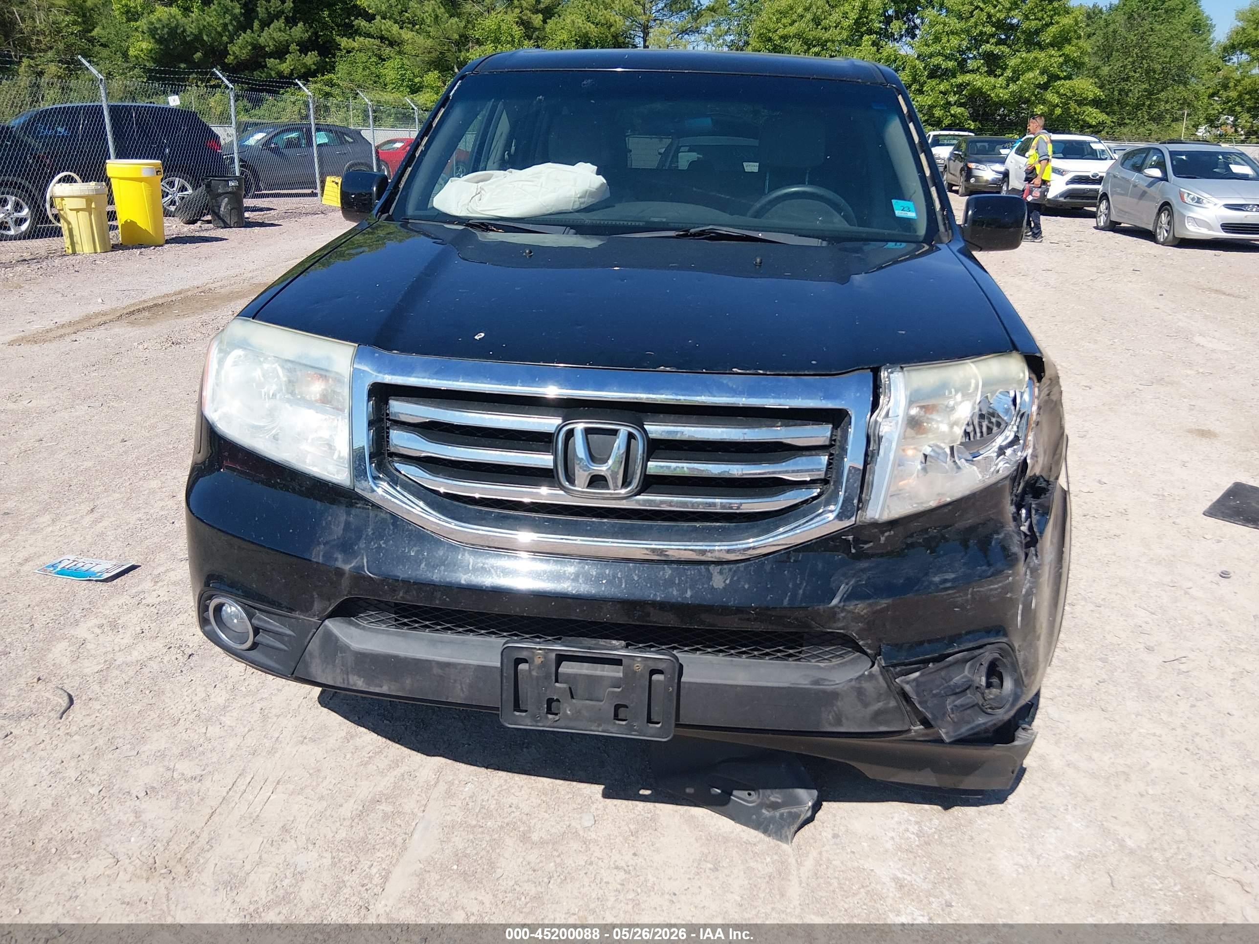2012 Honda Pilot Ex Черный vin: 5FNYF4H49CB034699