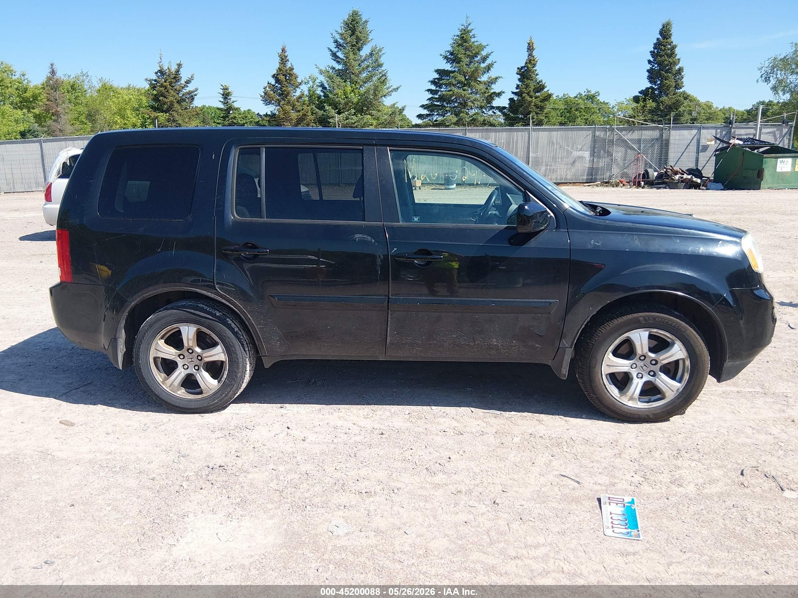 2012 Honda Pilot Ex Черный vin: 5FNYF4H49CB034699