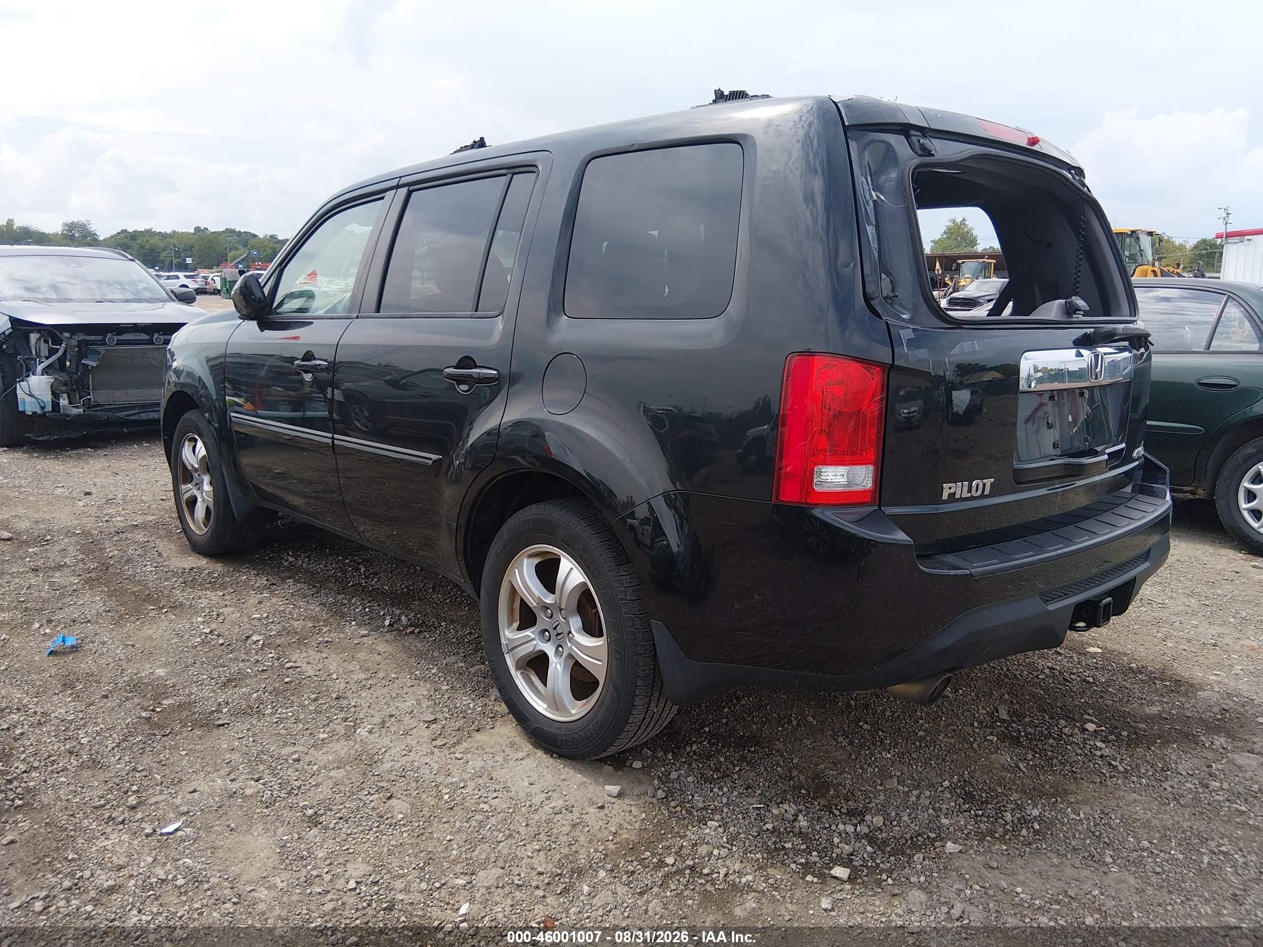 2012 Honda Pilot Ex Черный vin: 5FNYF4H49CB072479