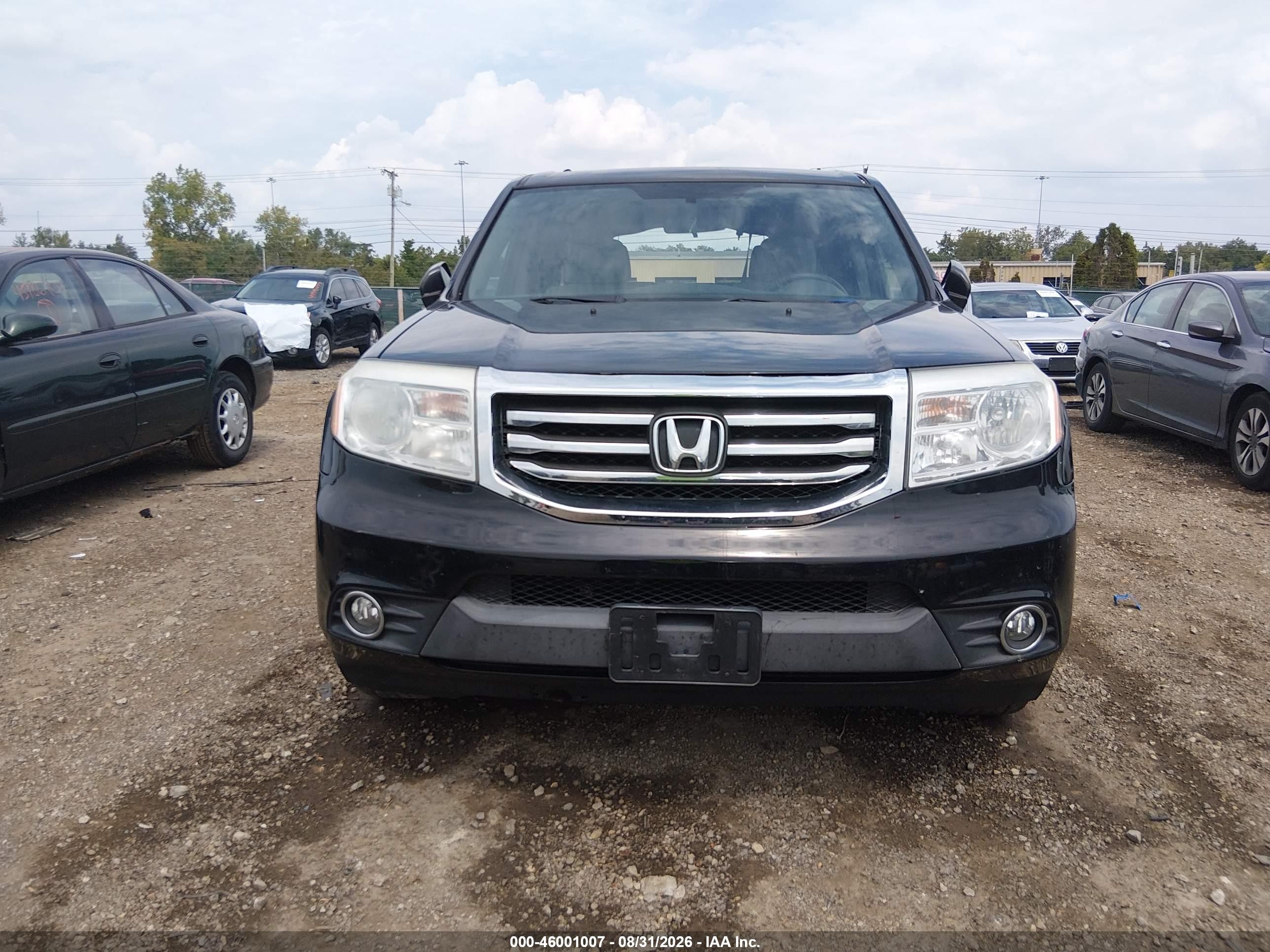 2012 Honda Pilot Ex Черный vin: 5FNYF4H49CB072479
