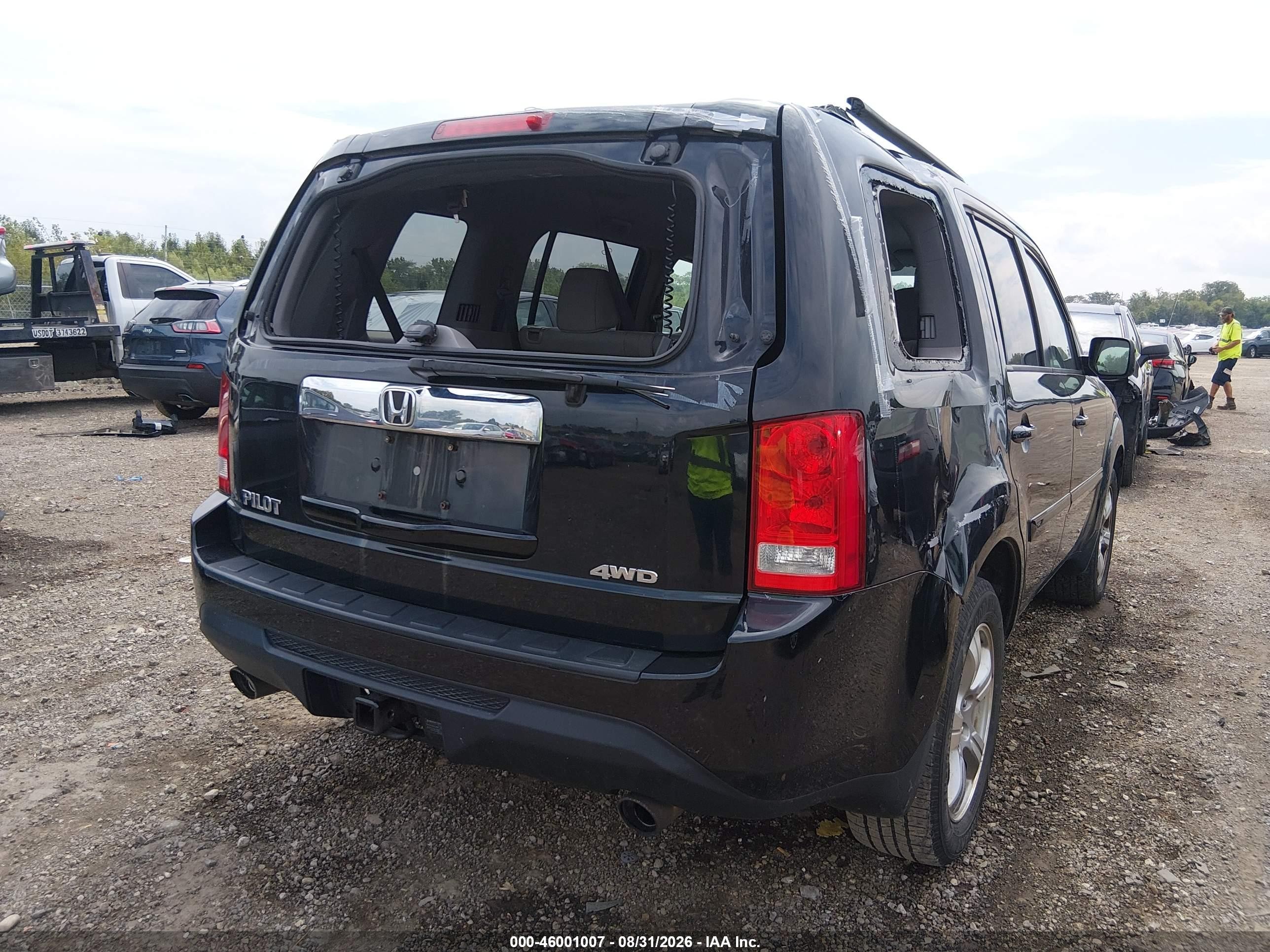 2012 Honda Pilot Ex Черный vin: 5FNYF4H49CB072479