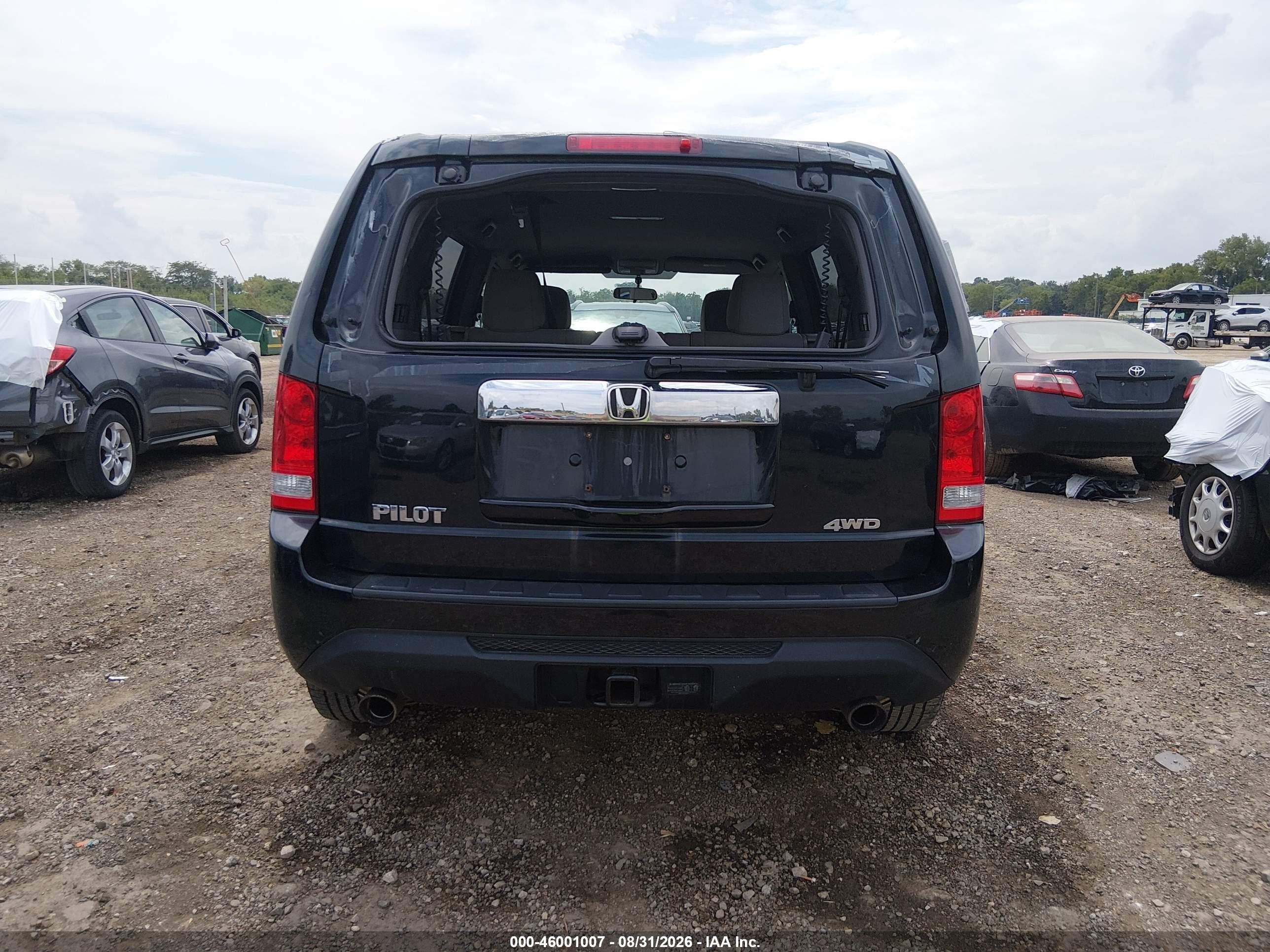 2012 Honda Pilot Ex Черный vin: 5FNYF4H49CB072479