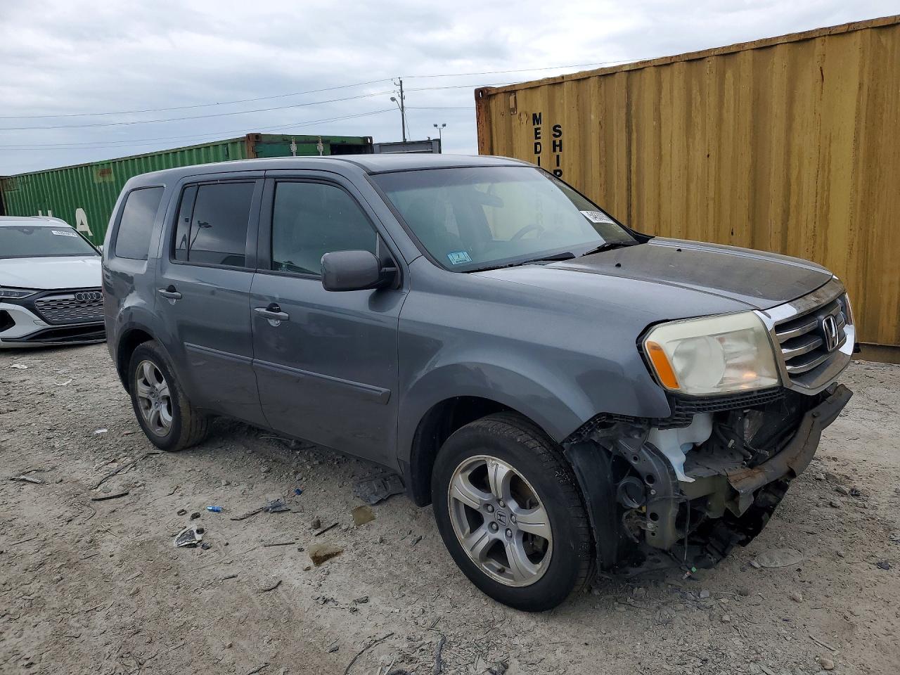 2012 Honda Pilot Ex Gray vin: 5FNYF4H49CB072725