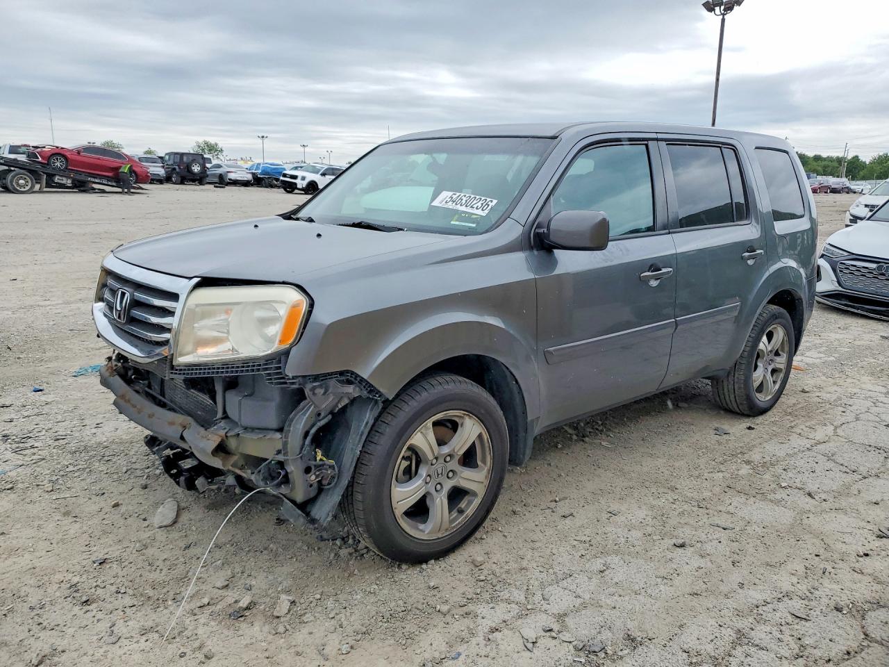 2012 Honda Pilot Ex Gray vin: 5FNYF4H49CB072725