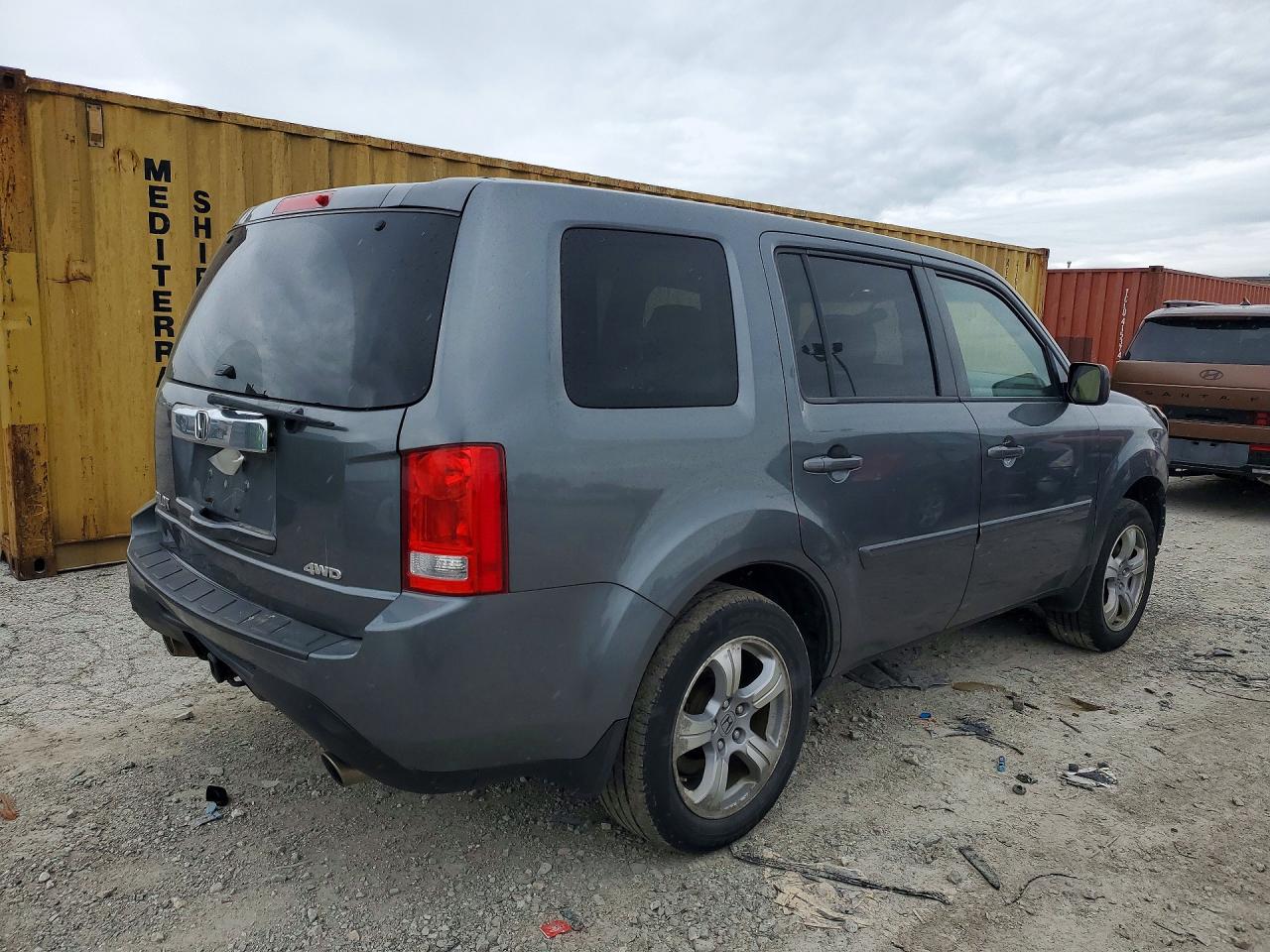 2012 Honda Pilot Ex Gray vin: 5FNYF4H49CB072725