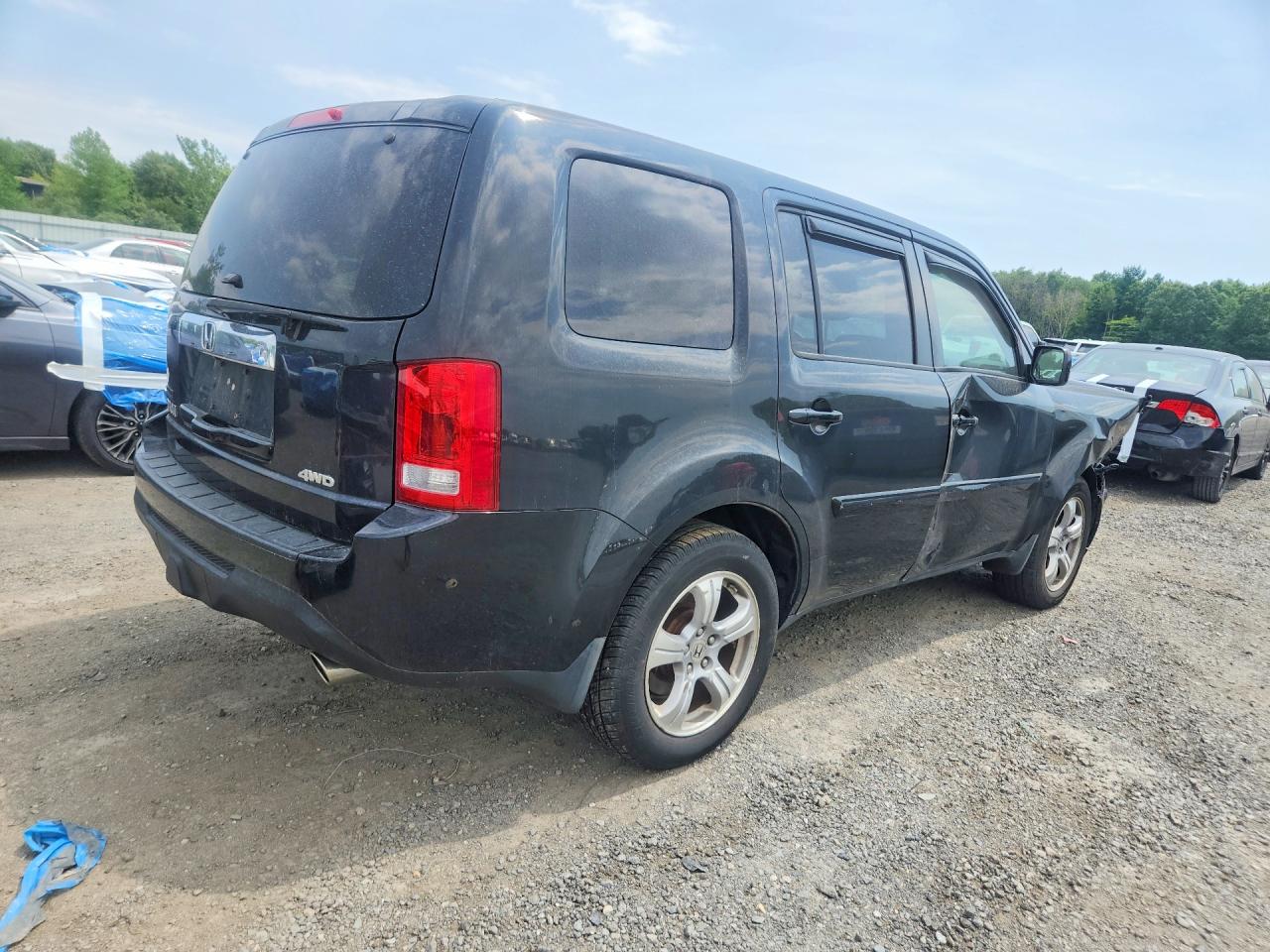 2013 Honda Pilot Ex Black vin: 5FNYF4H49DB037409