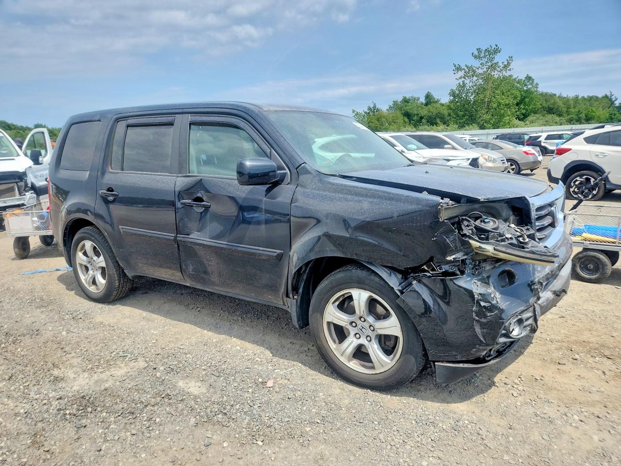 2013 Honda Pilot Ex Black vin: 5FNYF4H49DB037409