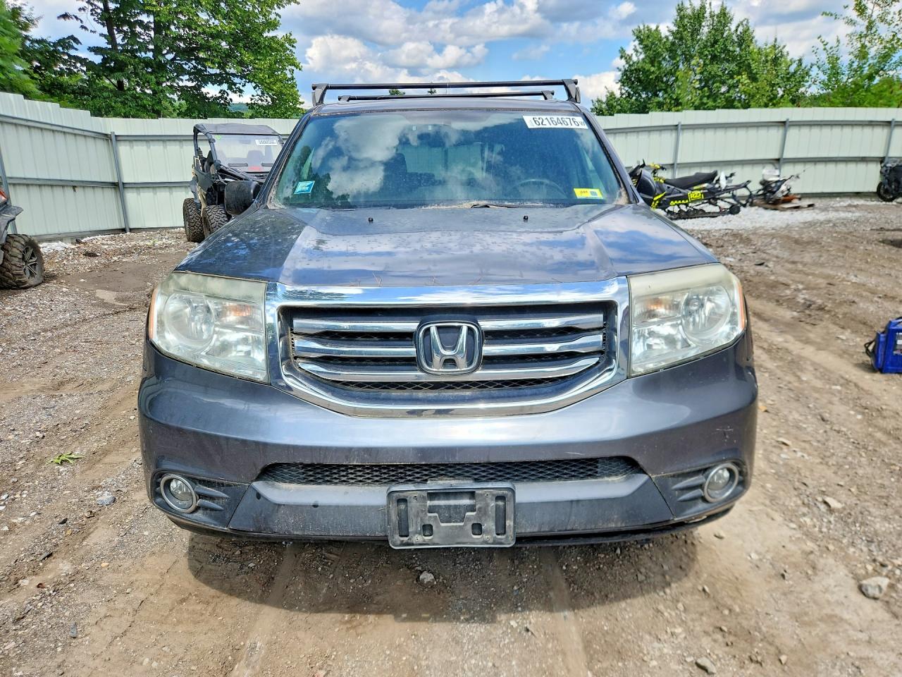 2013 Honda Pilot Ex Gray vin: 5FNYF4H49DB062410