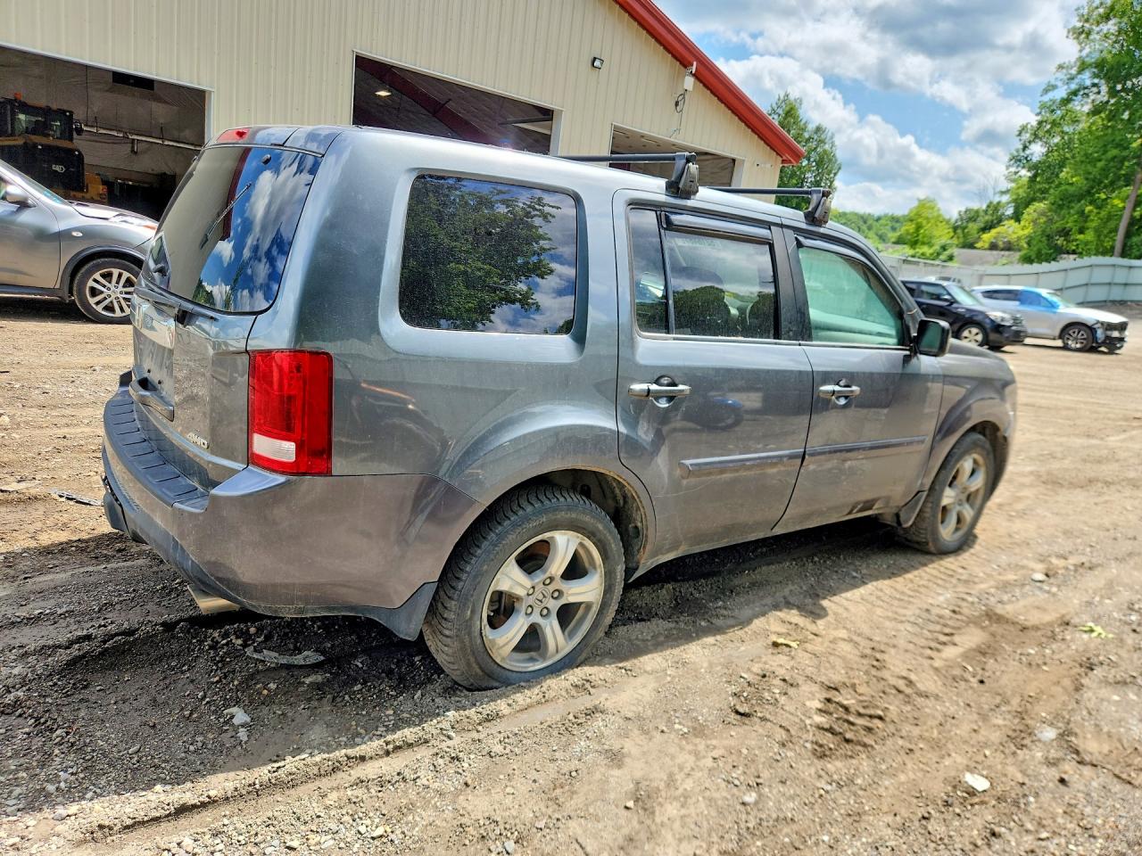 2013 Honda Pilot Ex Gray vin: 5FNYF4H49DB062410
