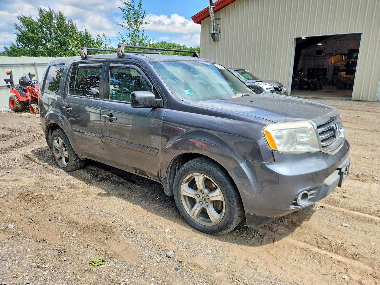 2013 Honda Pilot Ex Gray vin: 5FNYF4H49DB062410