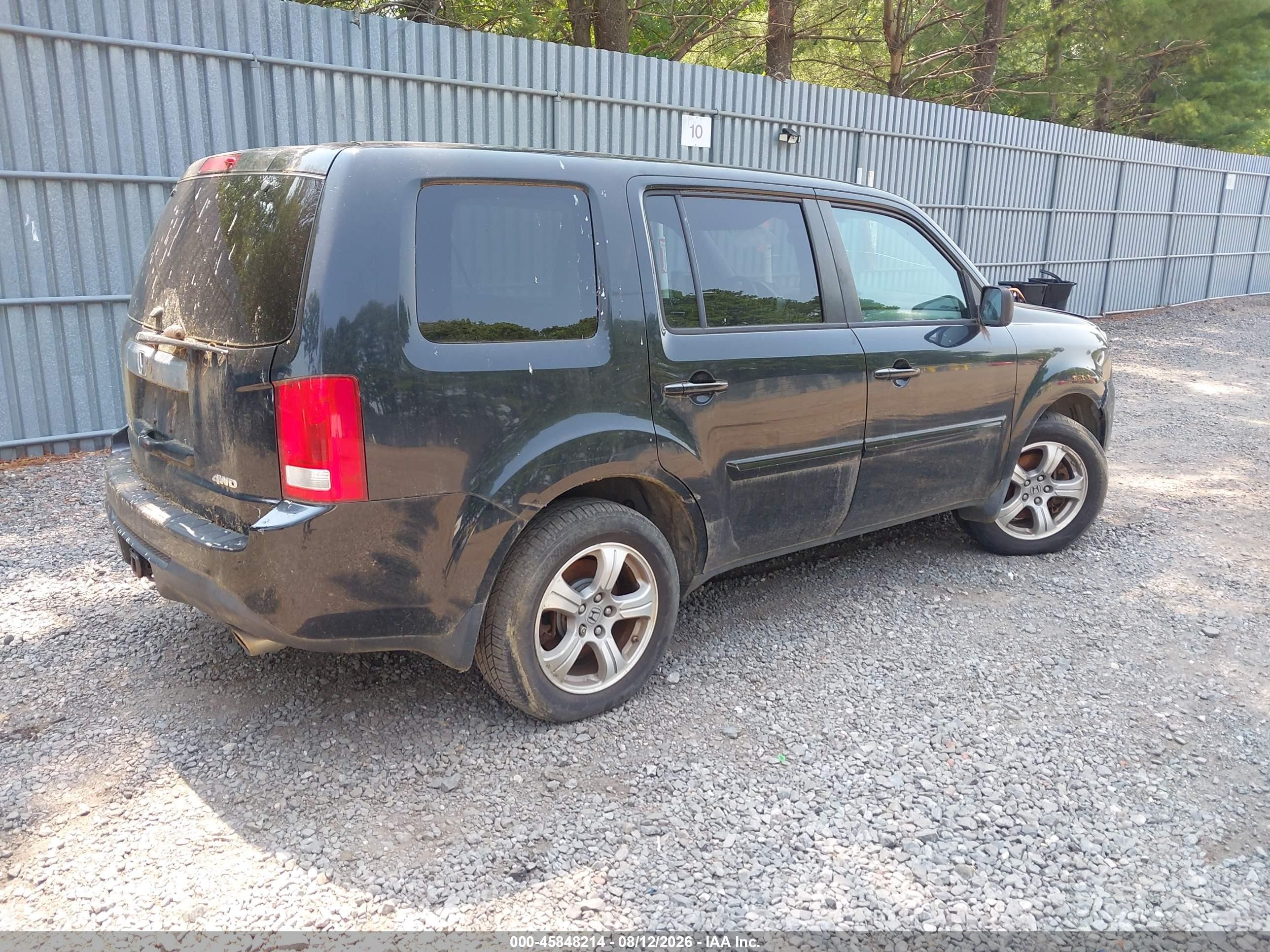 2014 Honda Pilot Ex Black vin: 5FNYF4H49EB031739