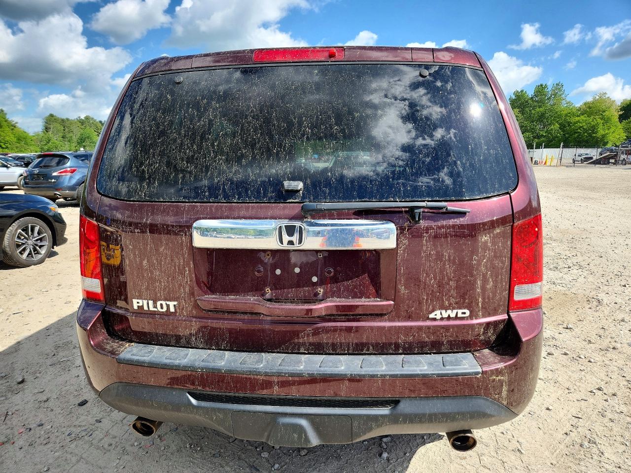 2014 Honda Pilot Ex Brown vin: 5FNYF4H49EB054485