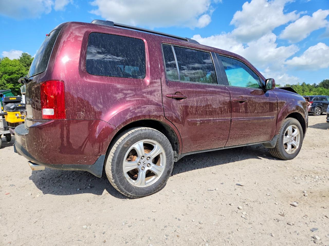 2014 Honda Pilot Ex Brown vin: 5FNYF4H49EB054485