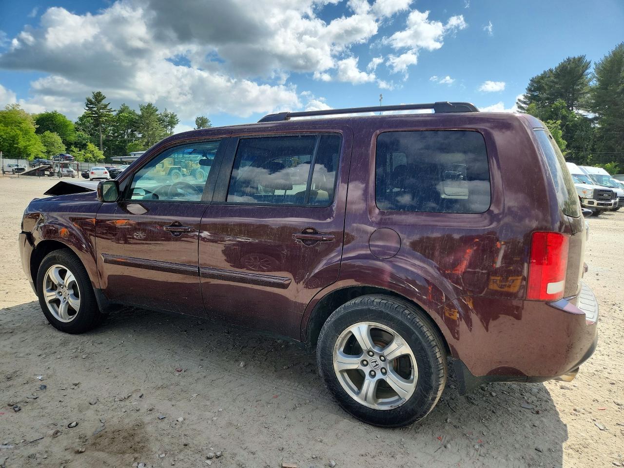 2014 Honda Pilot Ex Brown vin: 5FNYF4H49EB054485