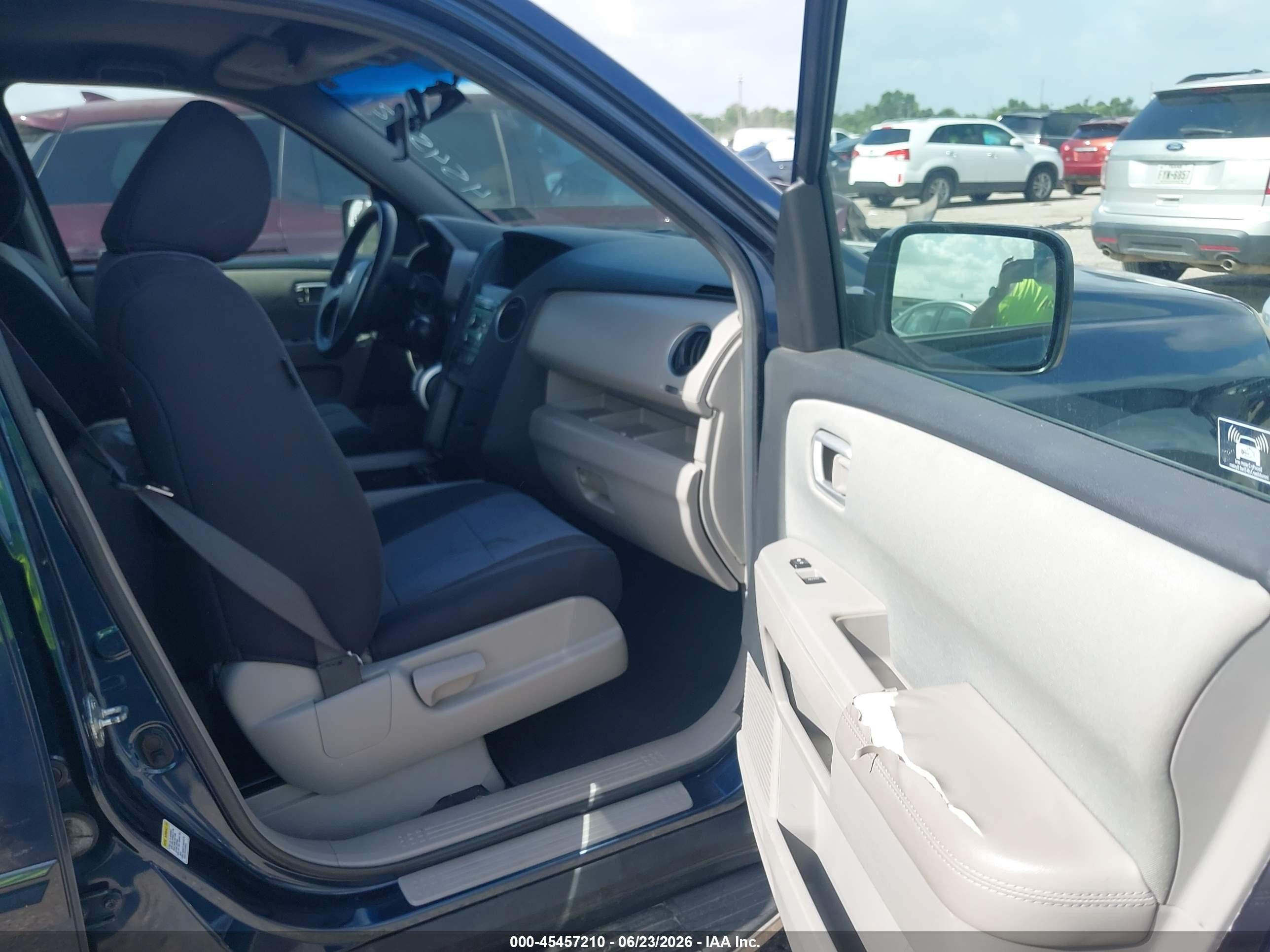 2010 Honda Pilot Ex Blue vin: 5FNYF4H4XAB003930