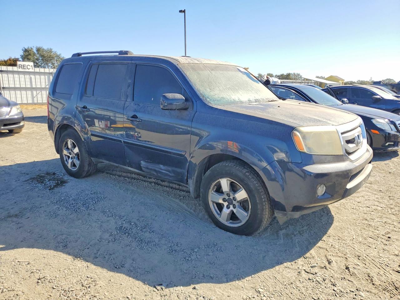 2010 Honda Pilot Ex Blue vin: 5FNYF4H4XAB018170