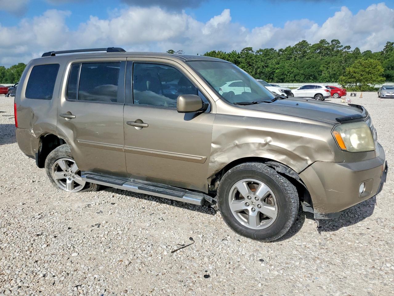 2011 Honda Pilot Ex Beige vin: 5FNYF4H4XBB072781
