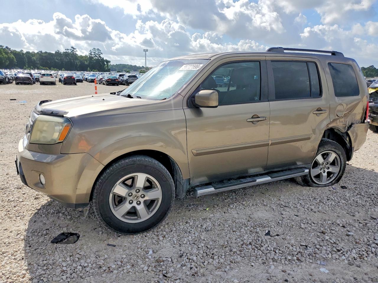 2011 Honda Pilot Ex Beige vin: 5FNYF4H4XBB072781