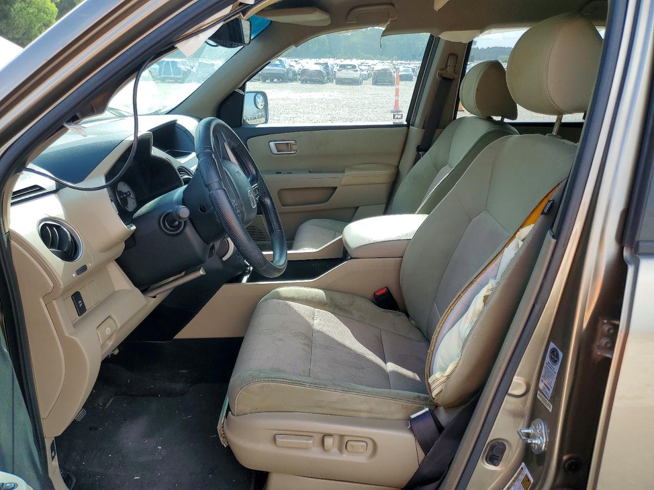 2011 Honda Pilot Ex Beige vin: 5FNYF4H4XBB072781