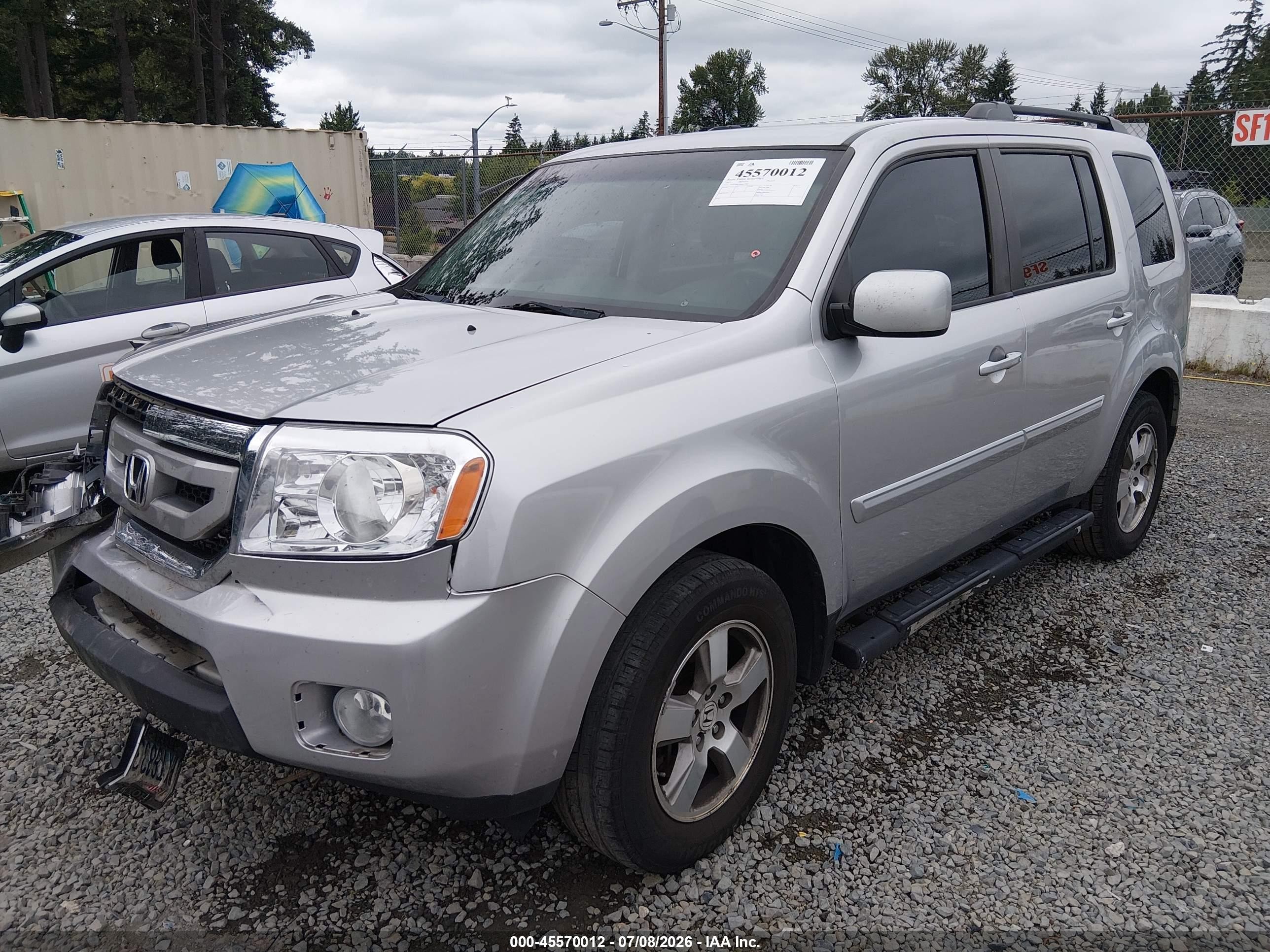 2011 Honda Pilot Ex Серебряный vin: 5FNYF4H4XBB075065