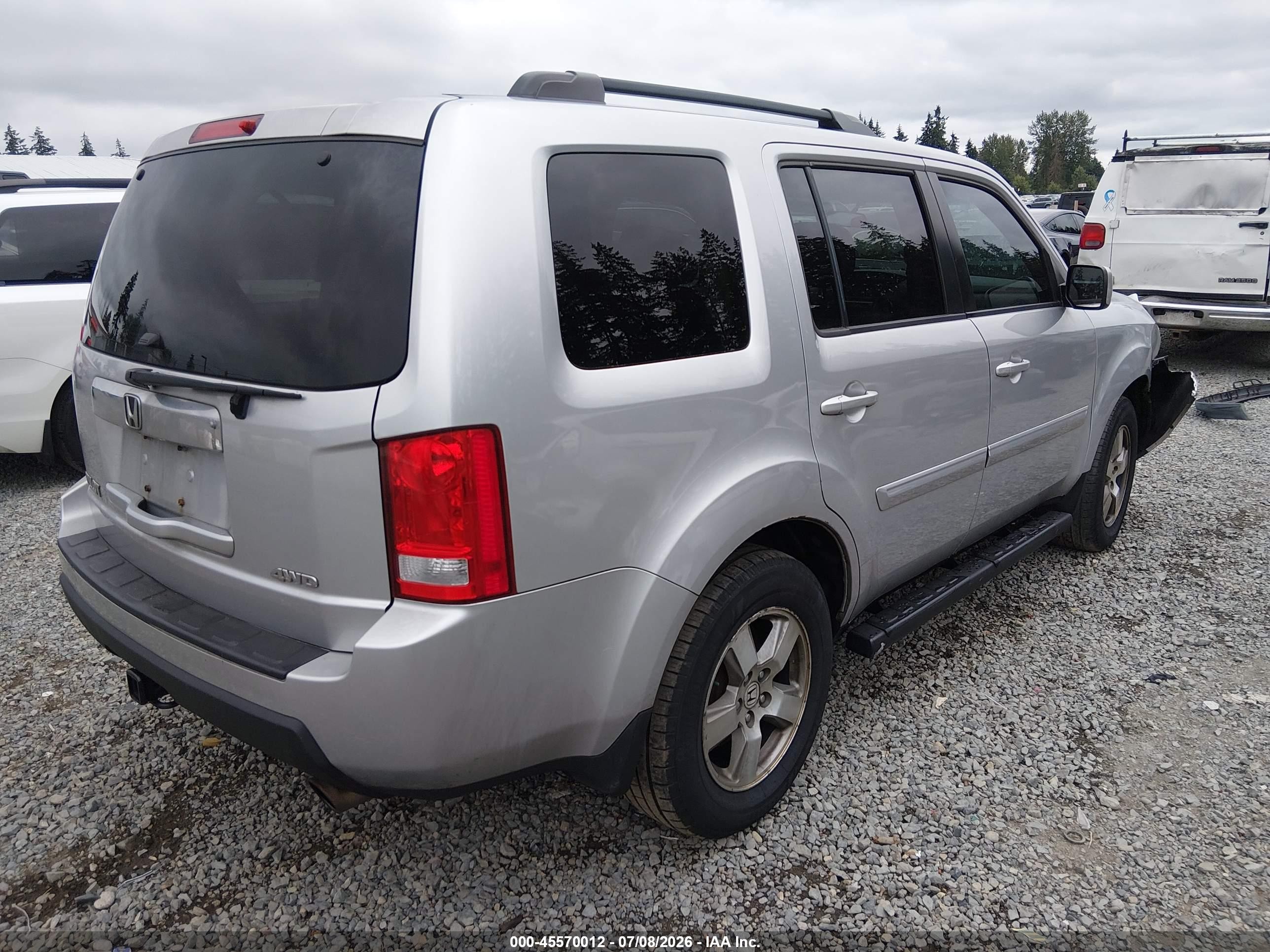 2011 Honda Pilot Ex Серебряный vin: 5FNYF4H4XBB075065