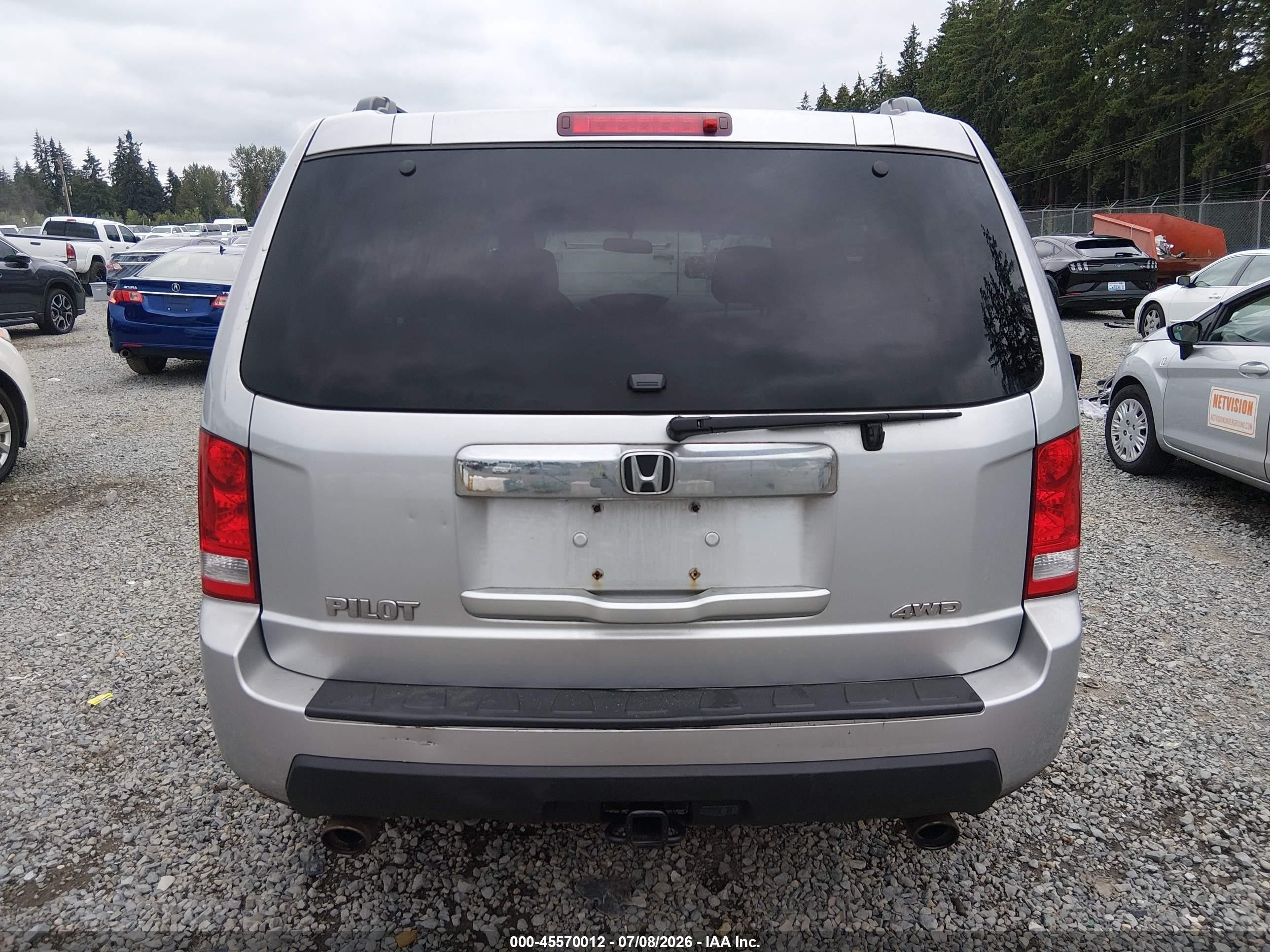 2011 Honda Pilot Ex Серебряный vin: 5FNYF4H4XBB075065