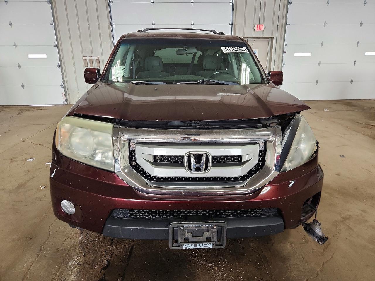 2011 Honda Pilot Ex Burgundy vin: 5FNYF4H4XBB092769
