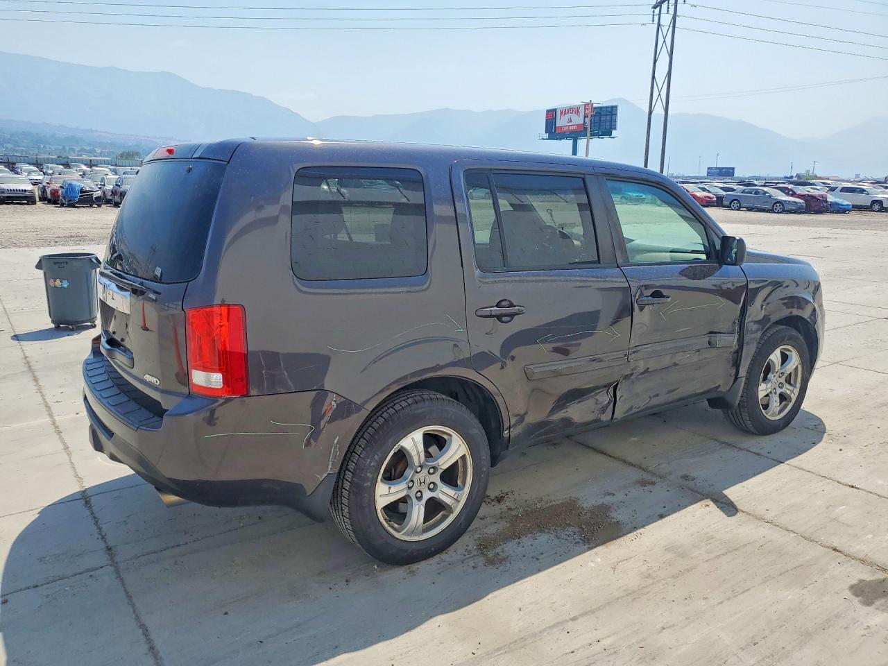 2012 Honda Pilot Ex Gray vin: 5FNYF4H4XCB006426