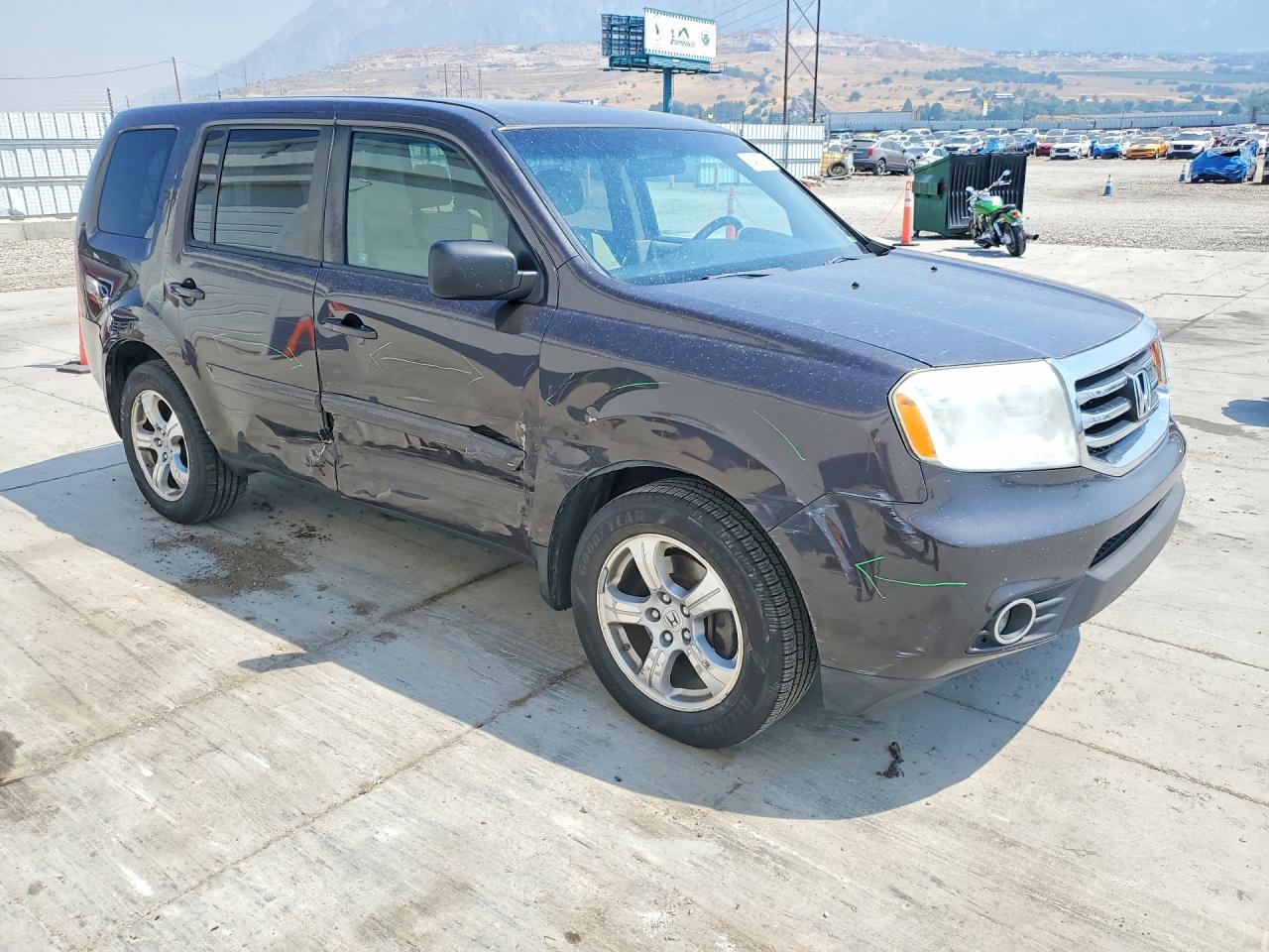 2012 Honda Pilot Ex Gray vin: 5FNYF4H4XCB006426