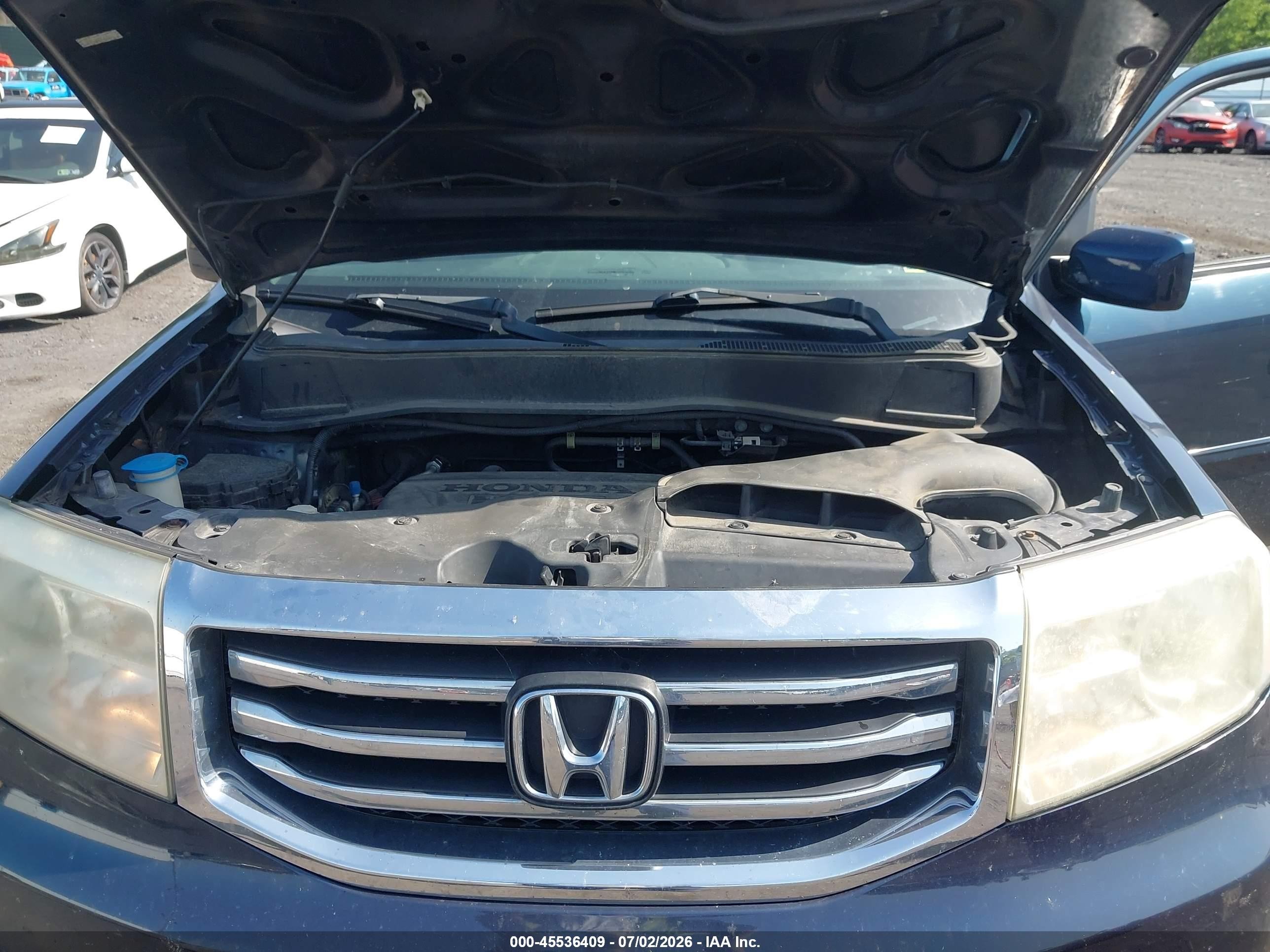 2012 Honda Pilot Ex Blue vin: 5FNYF4H4XCB046117
