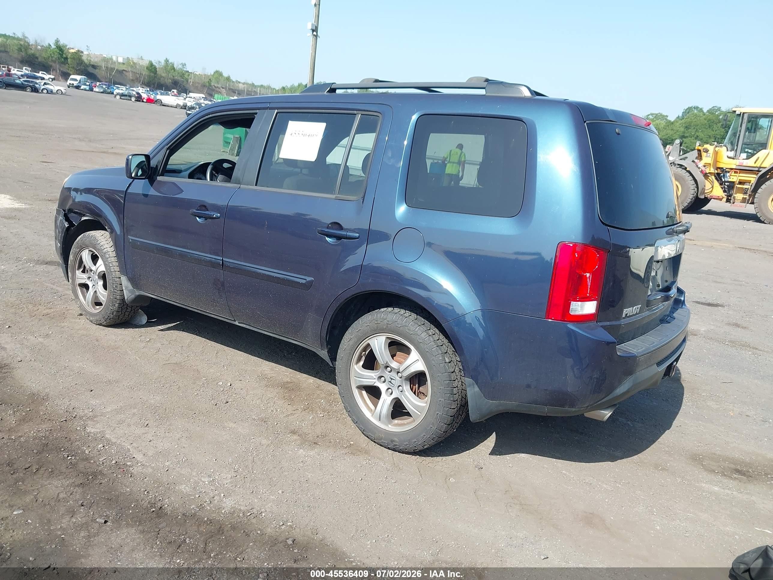 2012 Honda Pilot Ex Blue vin: 5FNYF4H4XCB046117