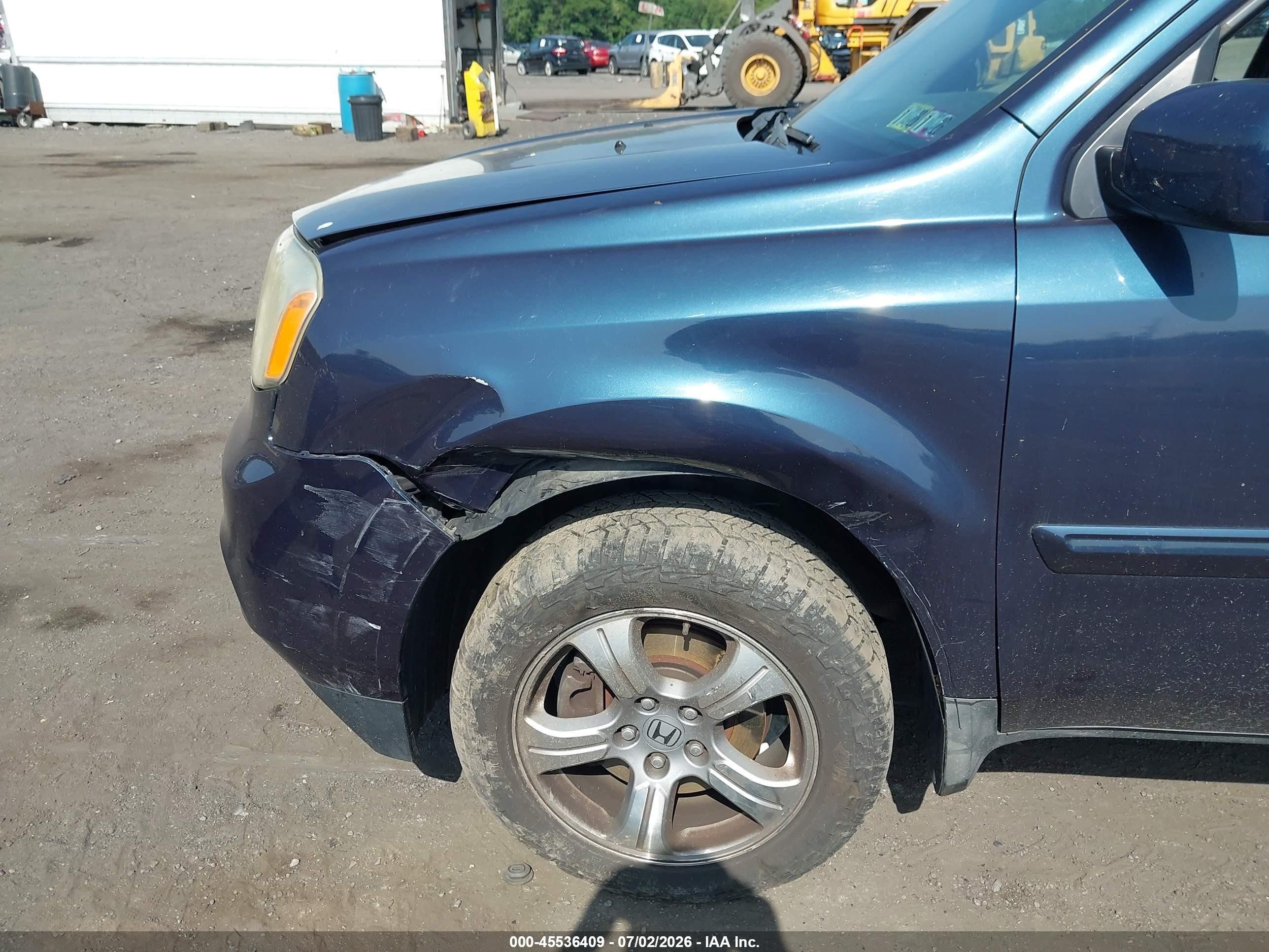 2012 Honda Pilot Ex Blue vin: 5FNYF4H4XCB046117