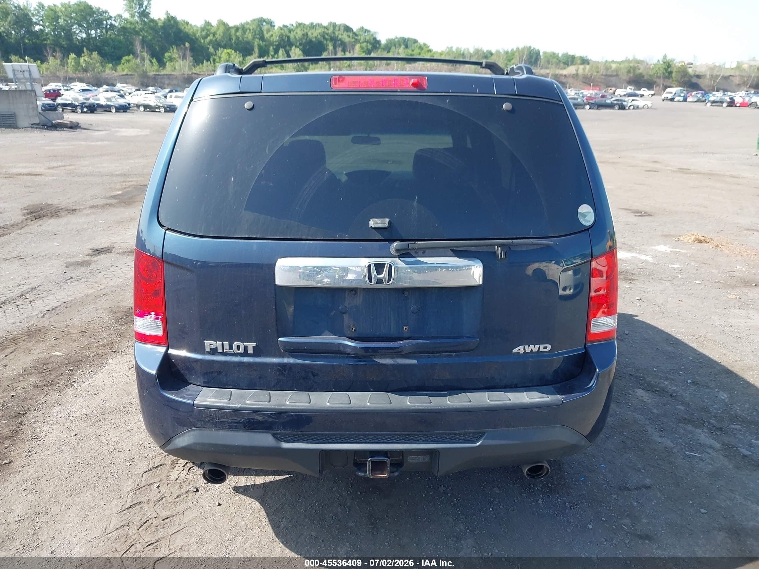 2012 Honda Pilot Ex Blue vin: 5FNYF4H4XCB046117