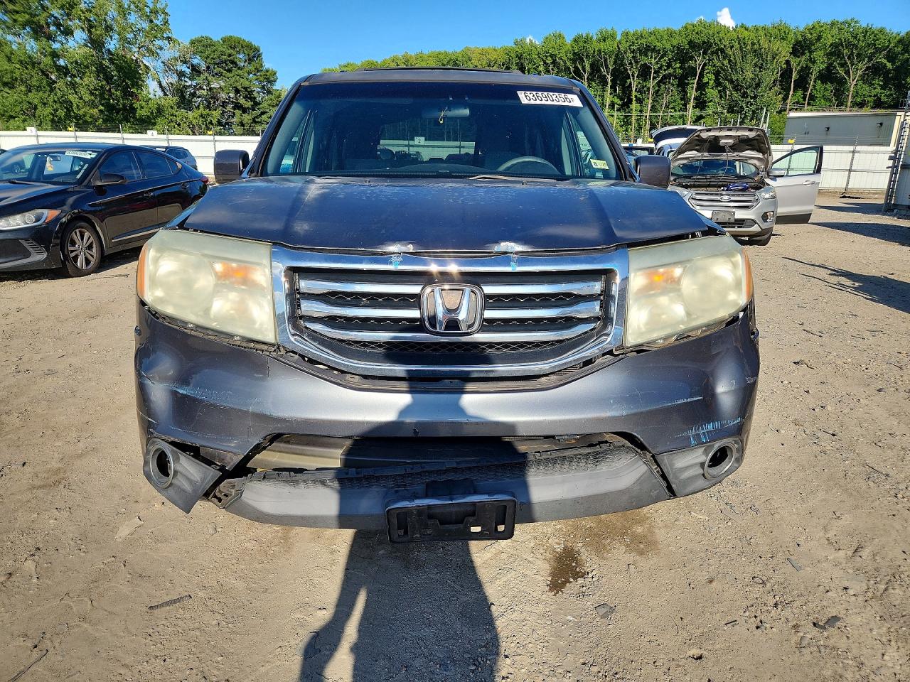 2012 Honda Pilot Ex Серый vin: 5FNYF4H4XCB050734