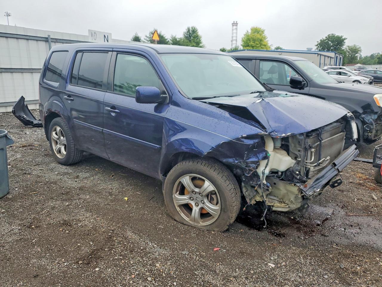 2013 Honda Pilot Ex Blue vin: 5FNYF4H4XDB030243