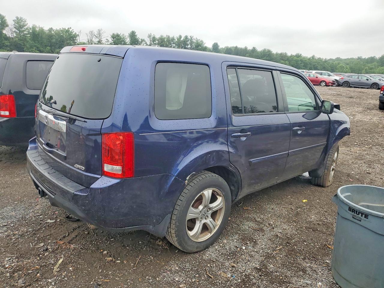 2013 Honda Pilot Ex Blue vin: 5FNYF4H4XDB030243