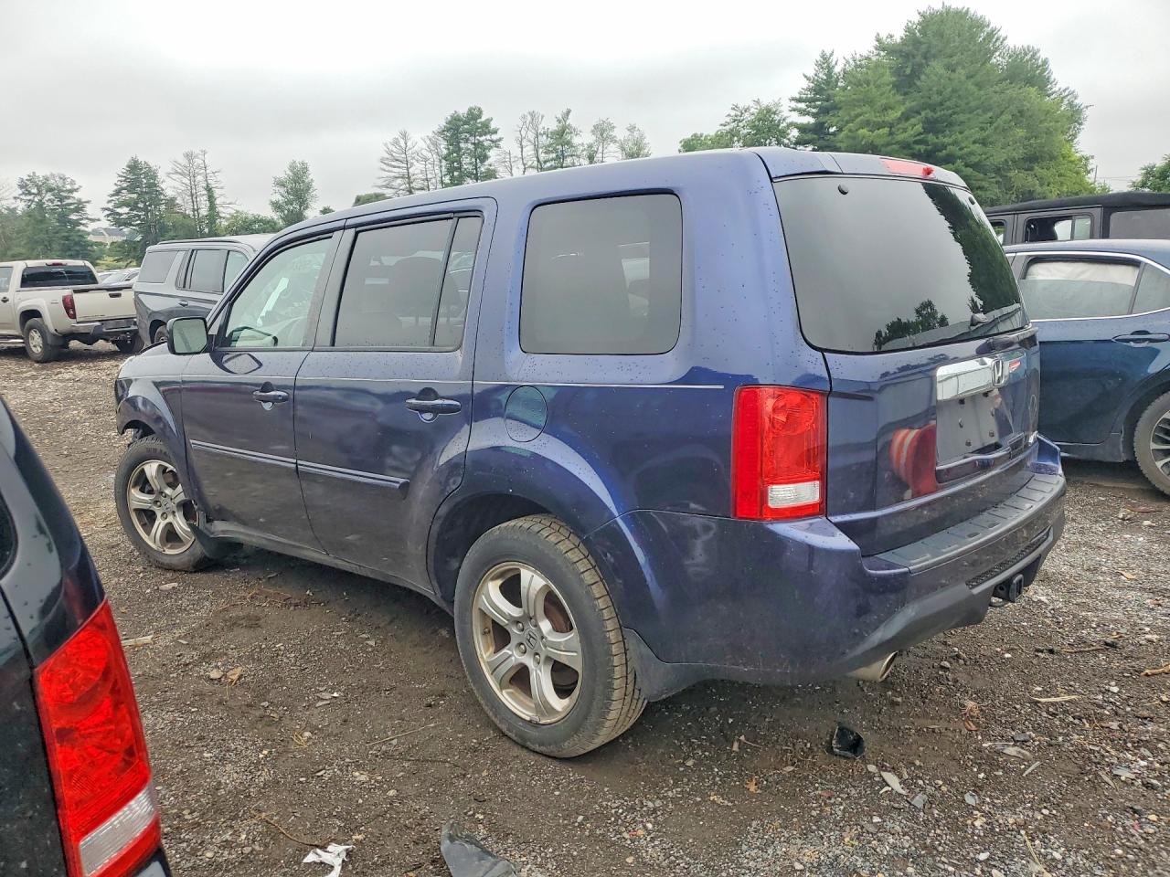 2013 Honda Pilot Ex Blue vin: 5FNYF4H4XDB030243