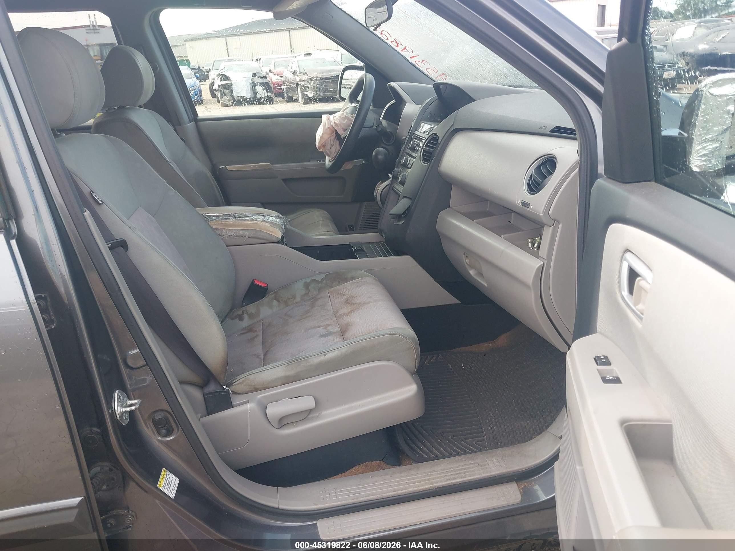 2013 Honda Pilot Ex Gray vin: 5FNYF4H4XDB046510