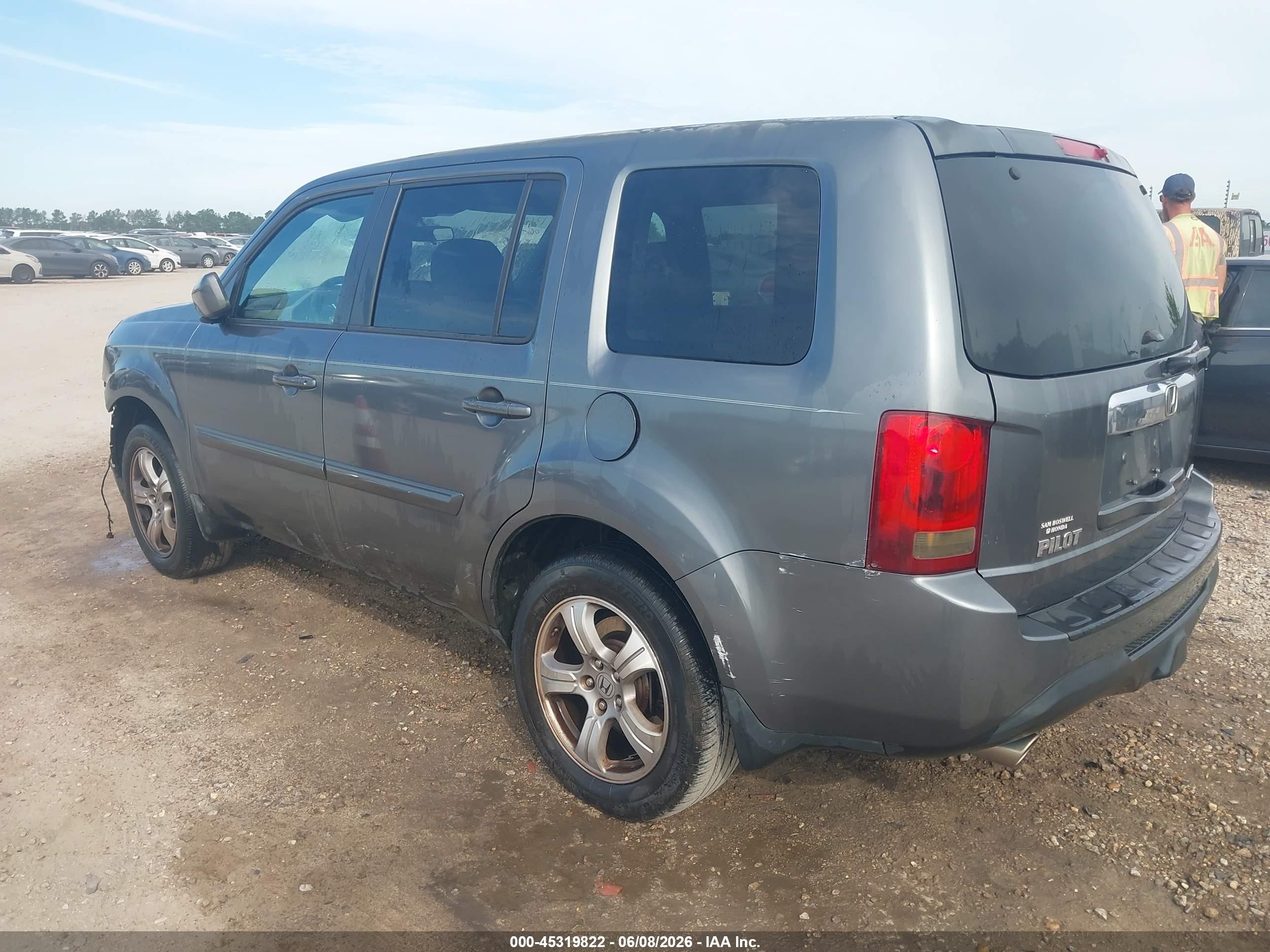 2013 Honda Pilot Ex Gray vin: 5FNYF4H4XDB046510