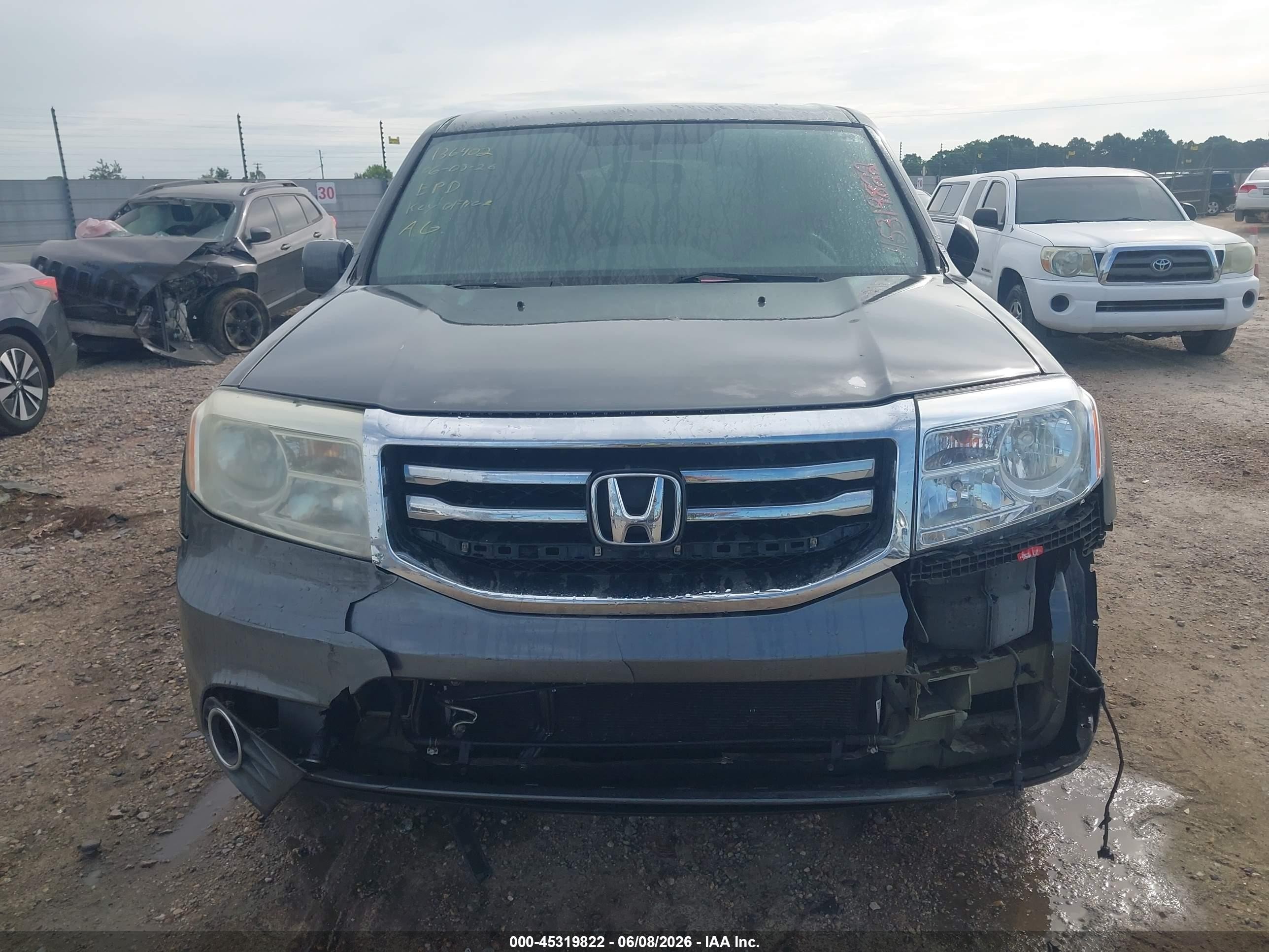 2013 Honda Pilot Ex Gray vin: 5FNYF4H4XDB046510