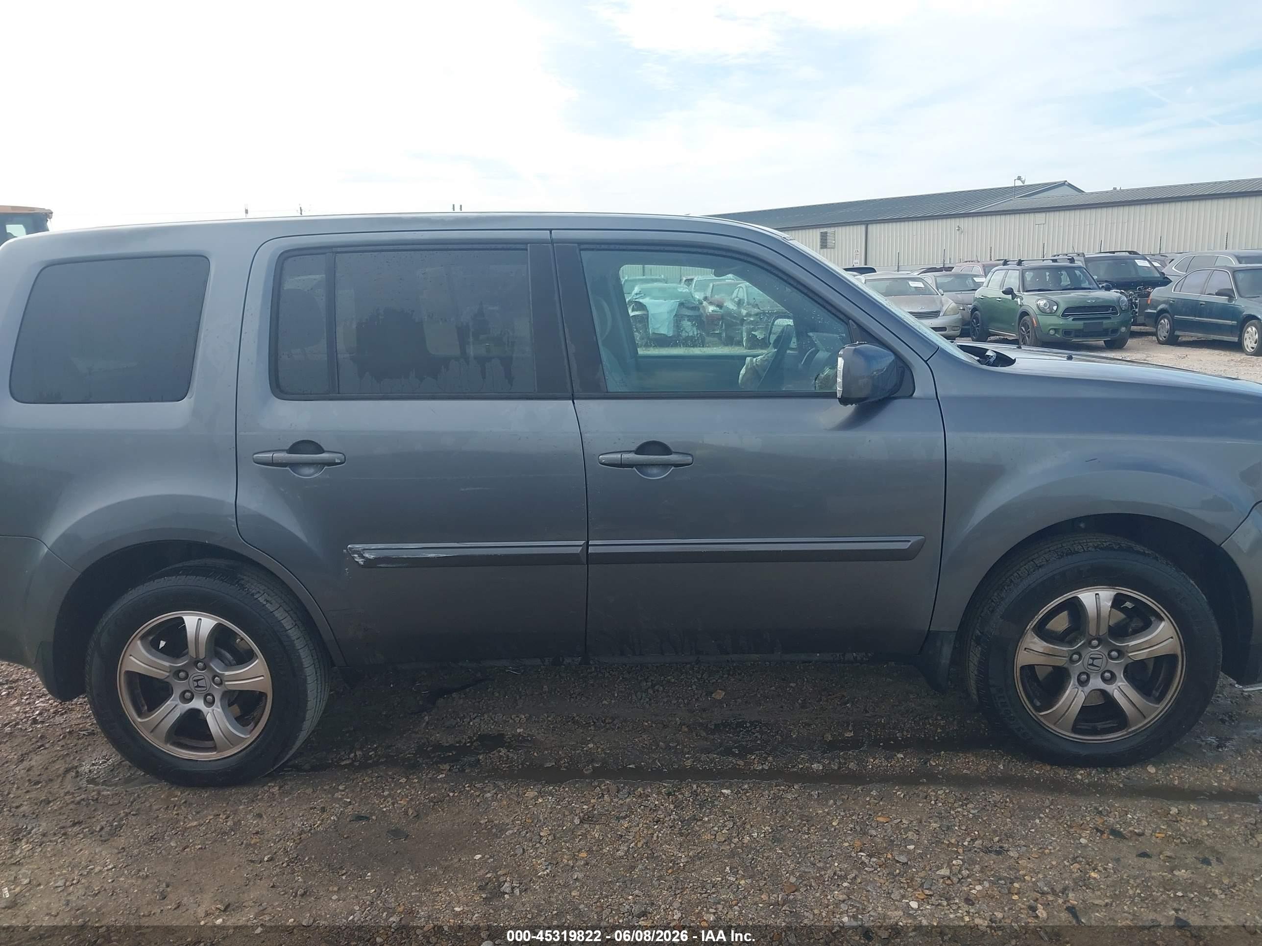 2013 Honda Pilot Ex Gray vin: 5FNYF4H4XDB046510