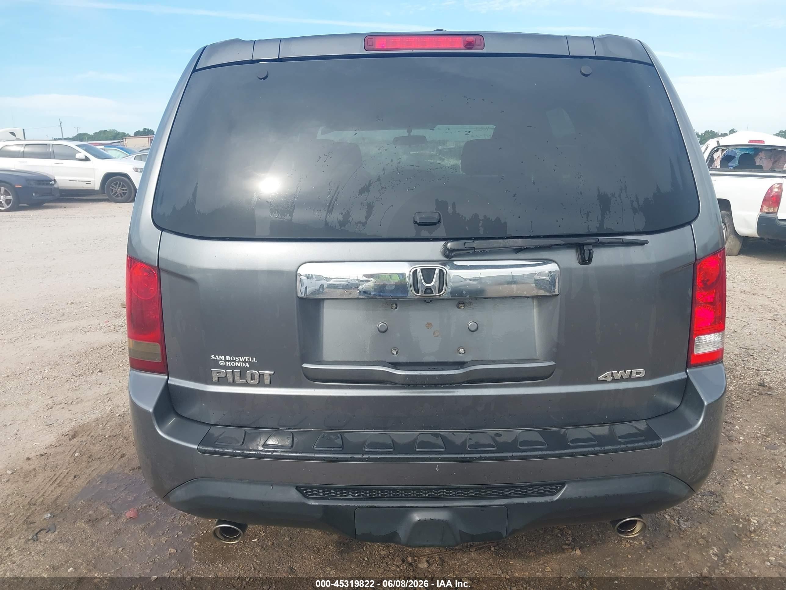 2013 Honda Pilot Ex Gray vin: 5FNYF4H4XDB046510
