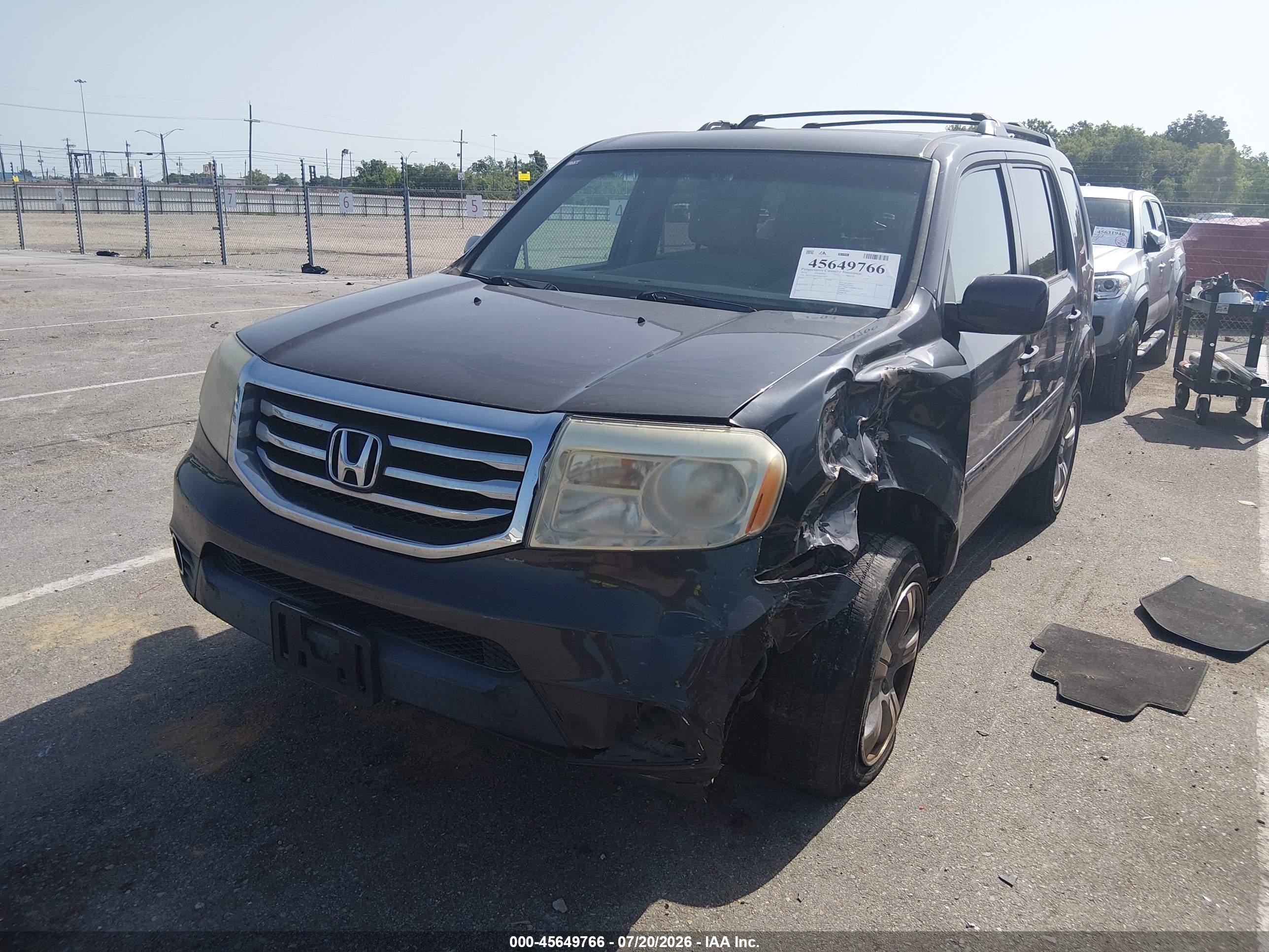 2014 Honda Pilot Ex Серый vin: 5FNYF4H4XEB053717