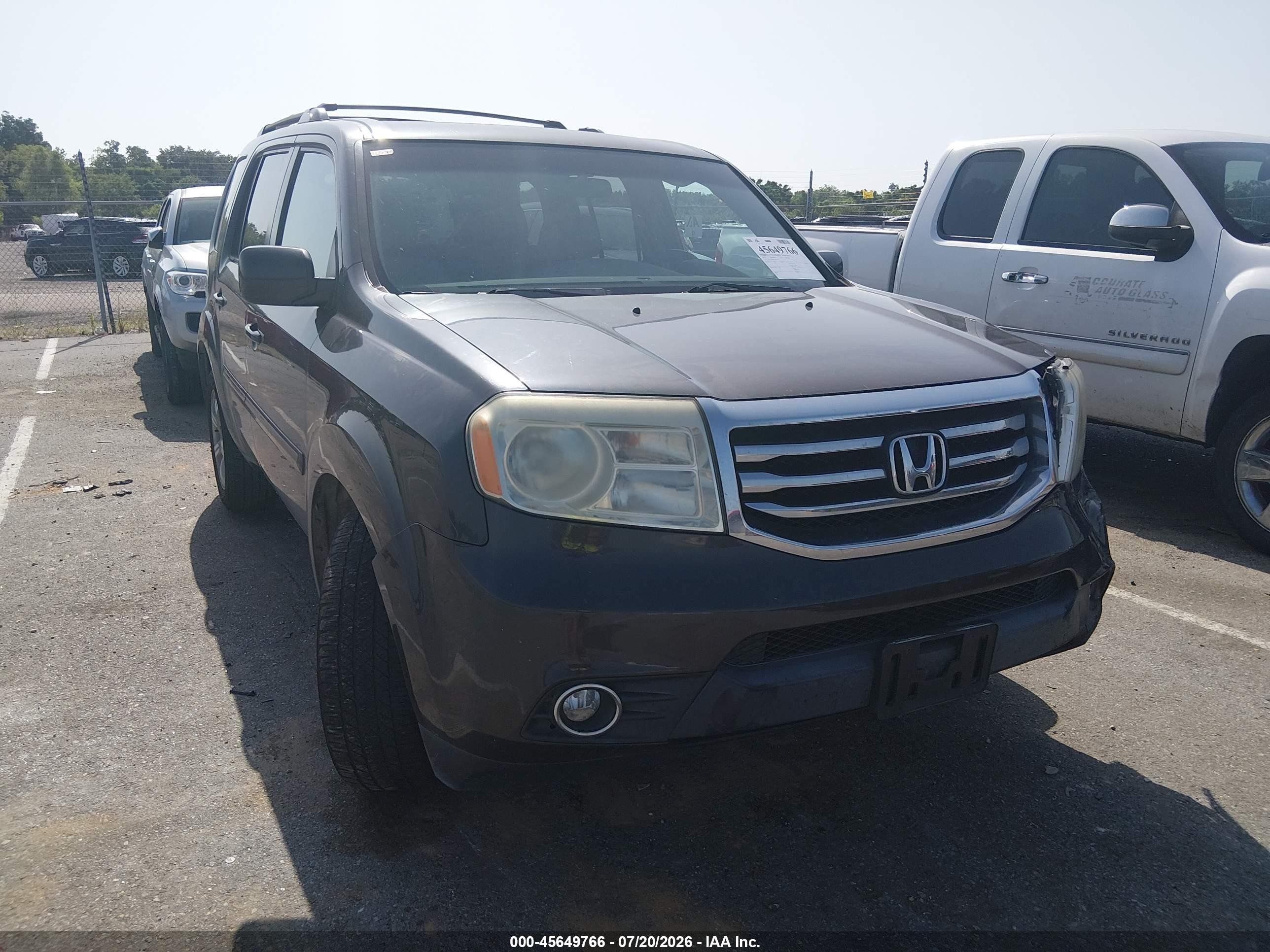2014 Honda Pilot Ex Серый vin: 5FNYF4H4XEB053717
